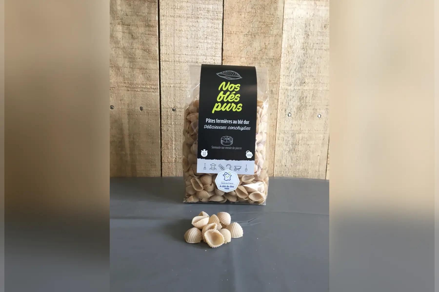 conchiglies-pâtes fermières au blé dur