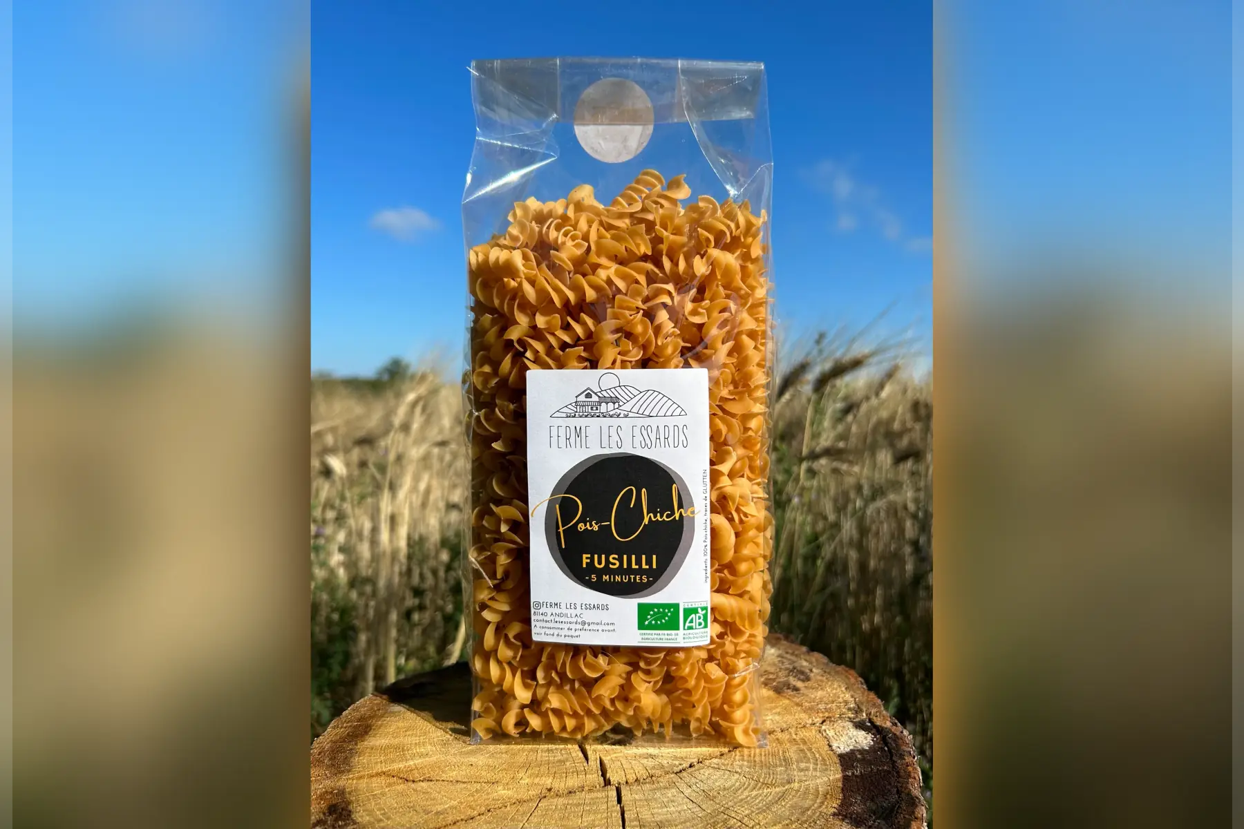 sachet fusilli 100% pois-chiche
