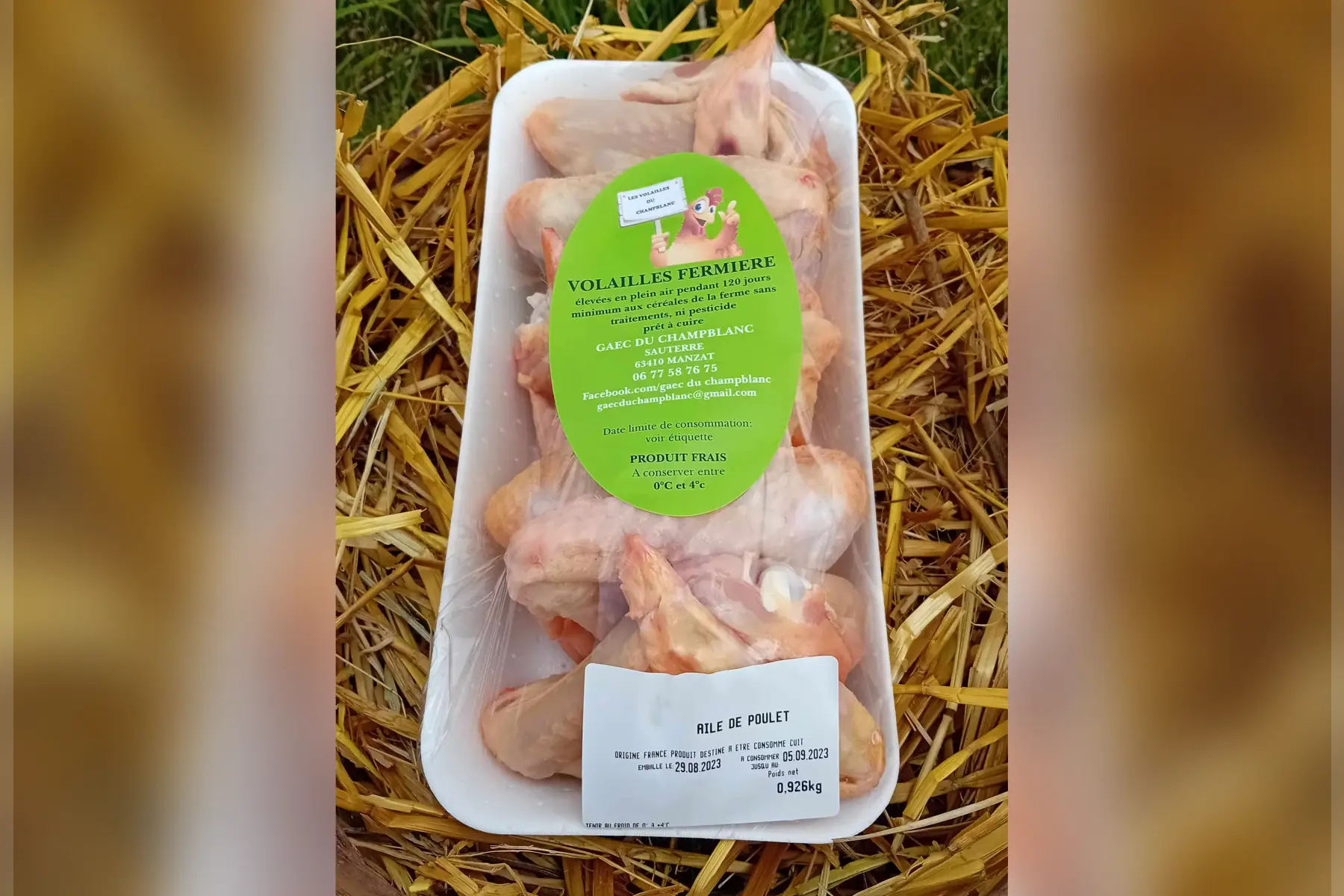 ailes poulets fermiers