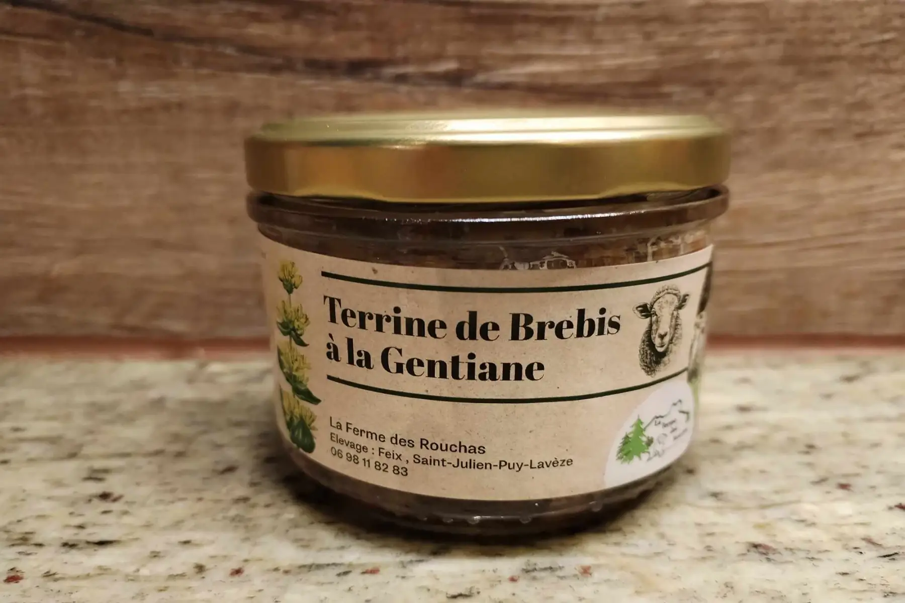terrine de brebis à la gentiane (190 grs)