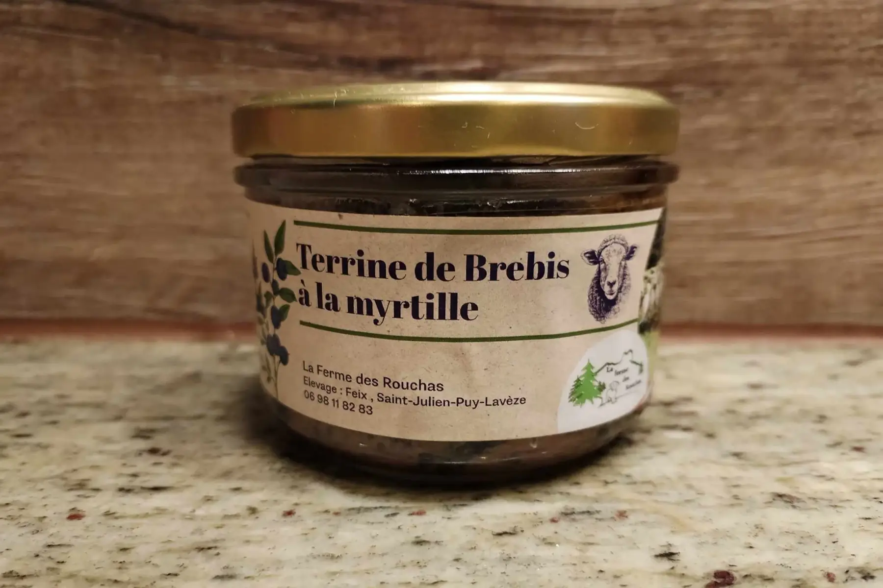 terrine de brebis à la myrtille ( 190grs)