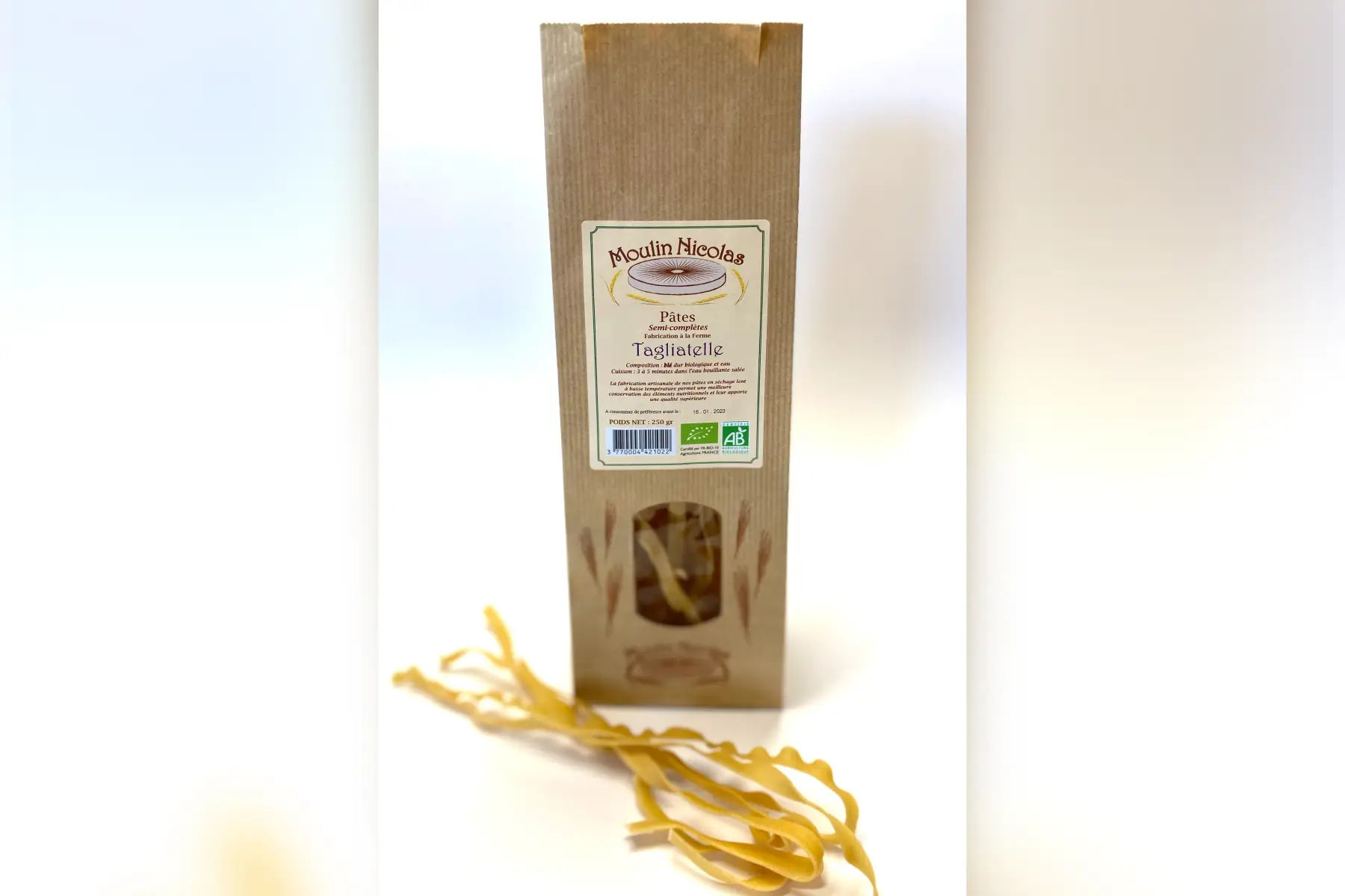 pâtes semi-complètes tagliatelle au cèpe