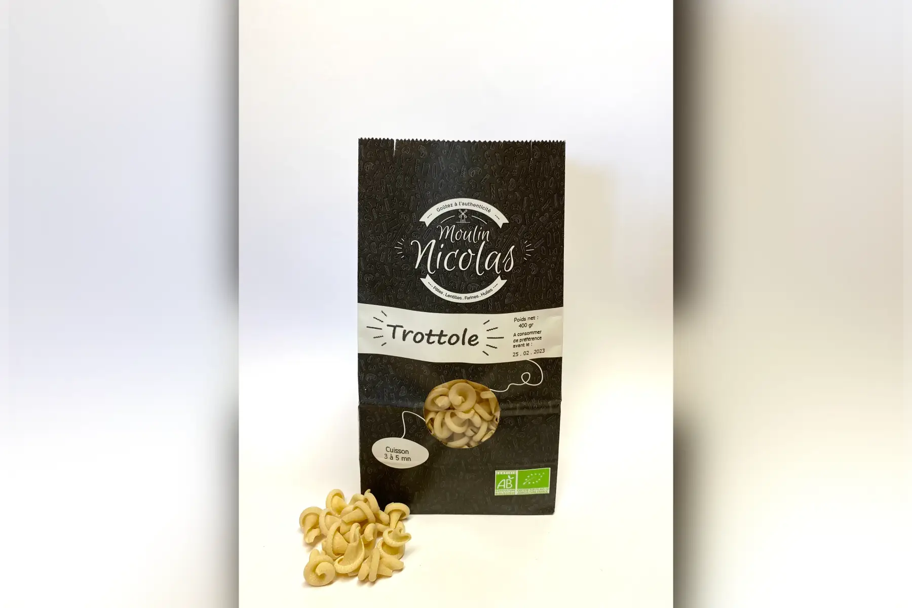 pâtes blanches trottole