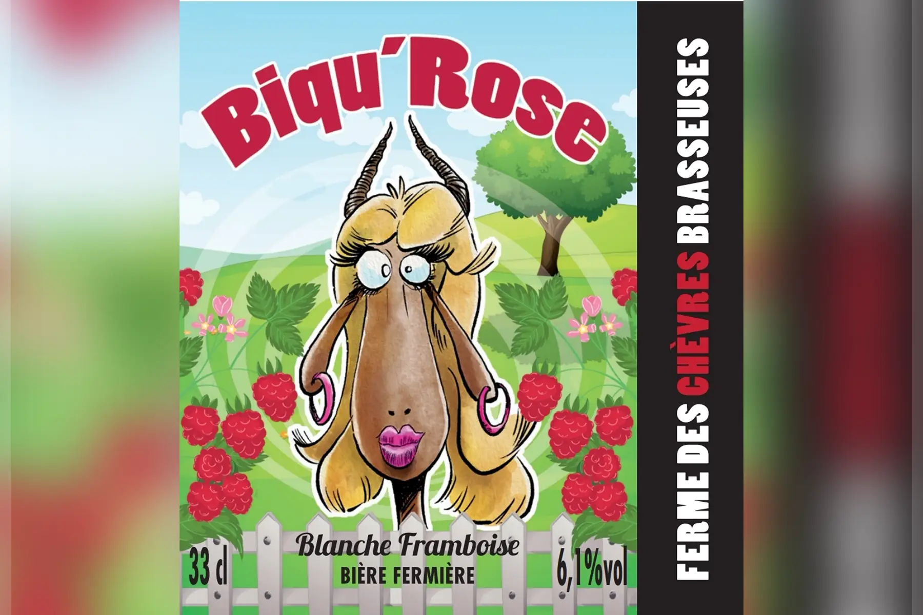 biqu' rose - bière blanche framboise