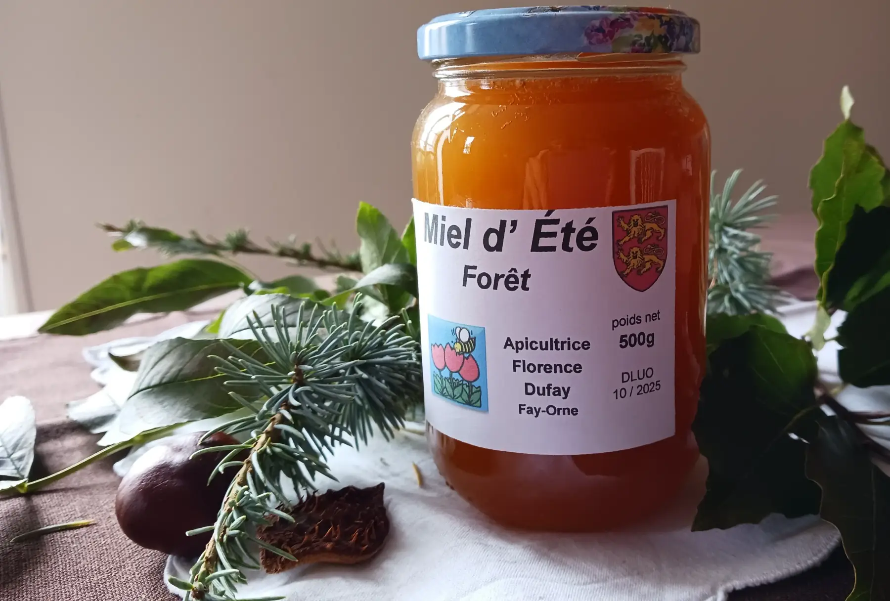 miel d'été récolté en forêt 500g