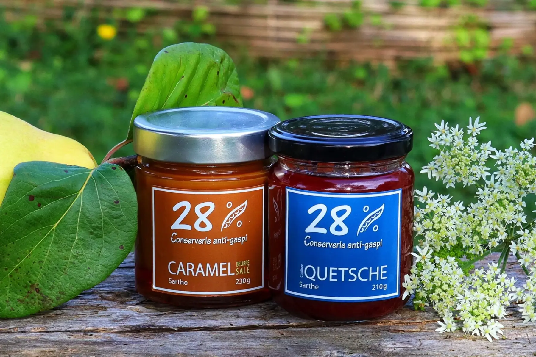 lot caramel beurre salé et confiture de saison
