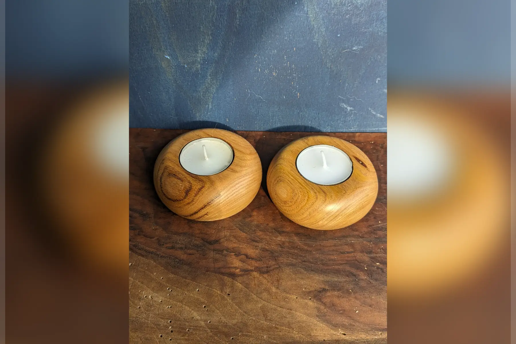 bougeoirs en châtaignier