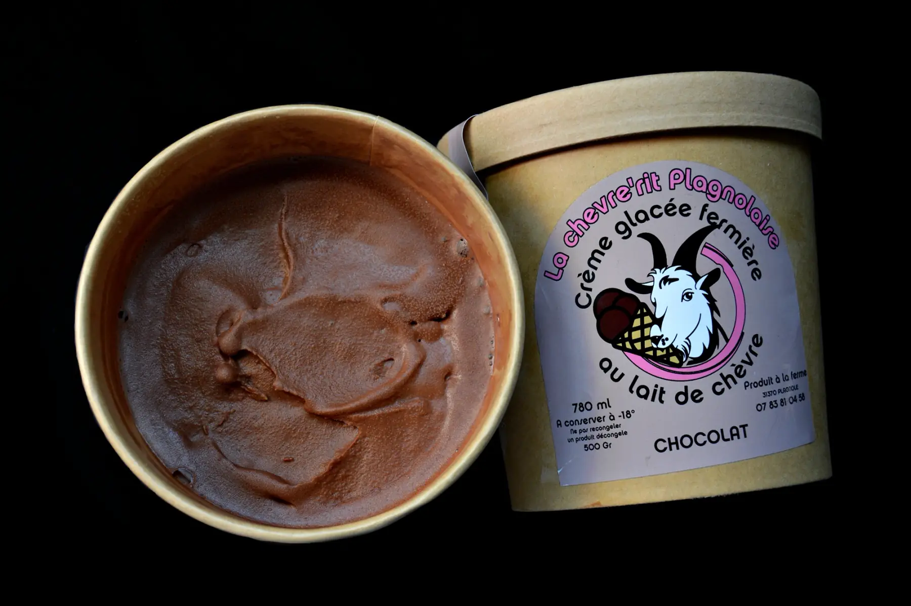 Glace de chevre Chocolat