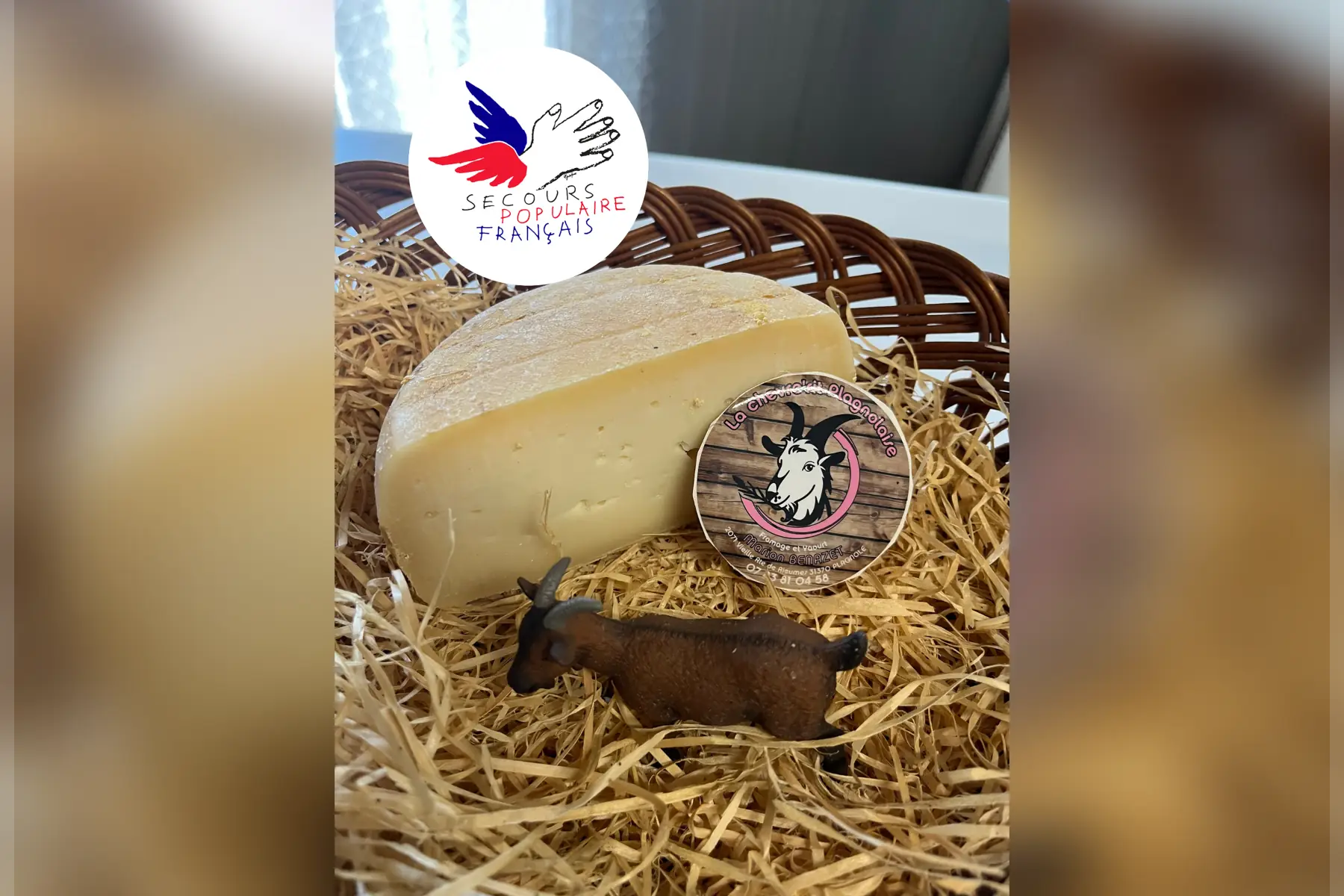 tomme au profit du secours populaire
