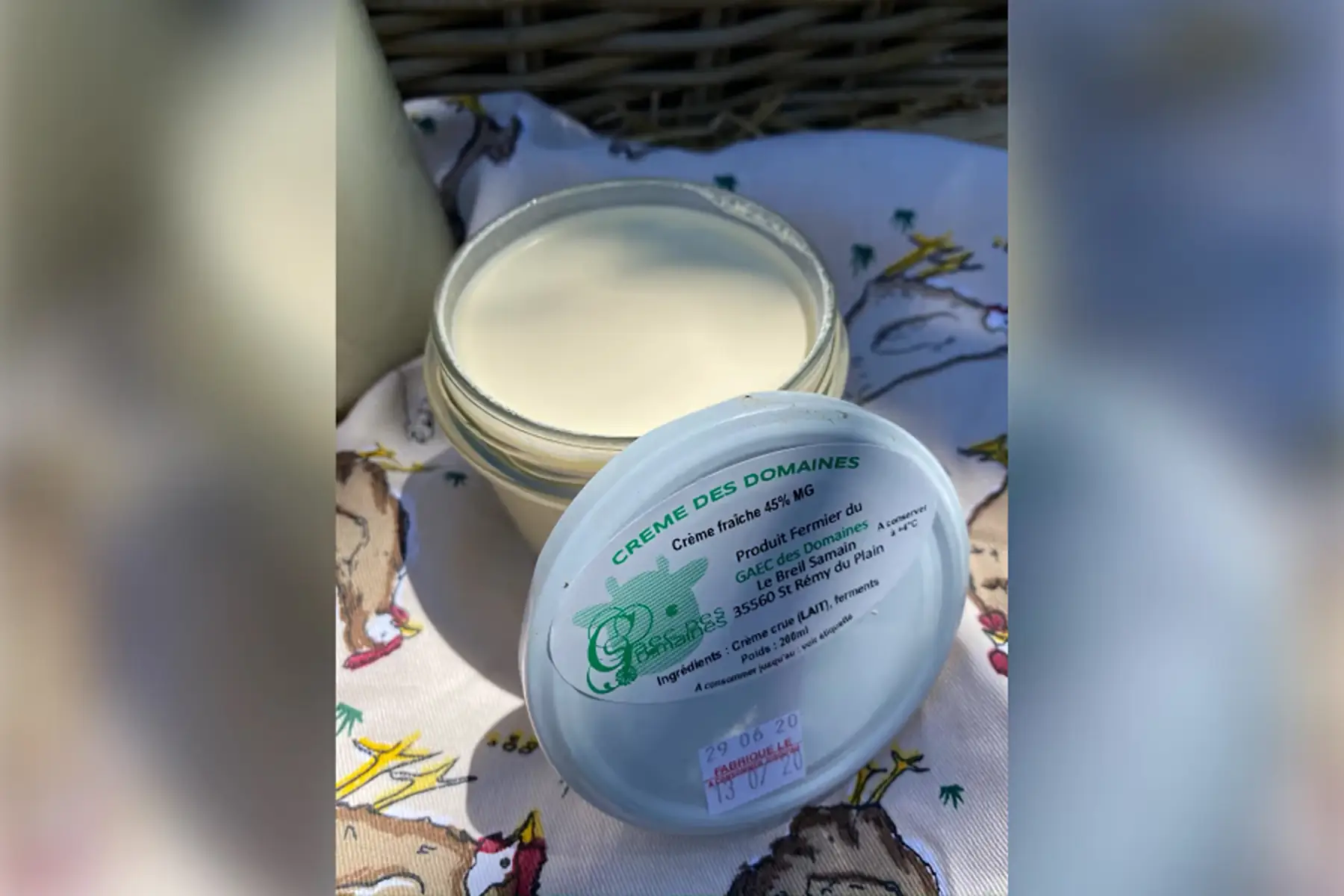 Crème crue bio
