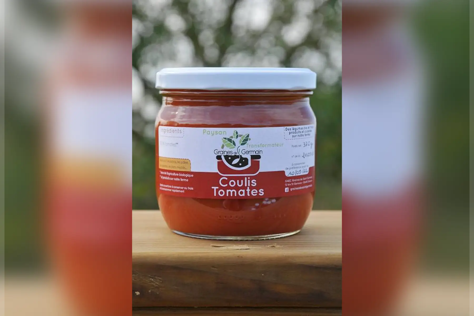 coulis de tomates nature - 330g
