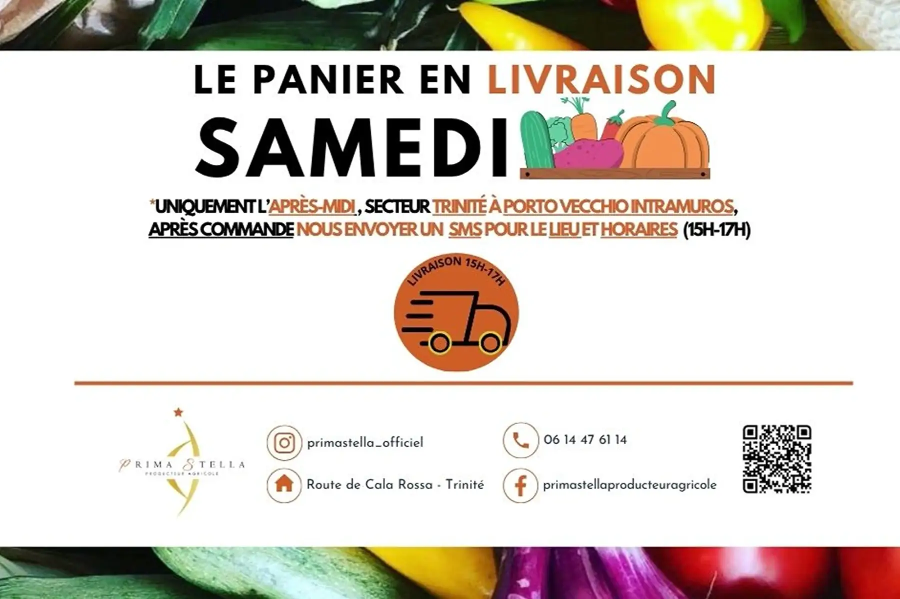 Panier en livraison (sous conditions) SAMEDI 29 NOVEMBRE