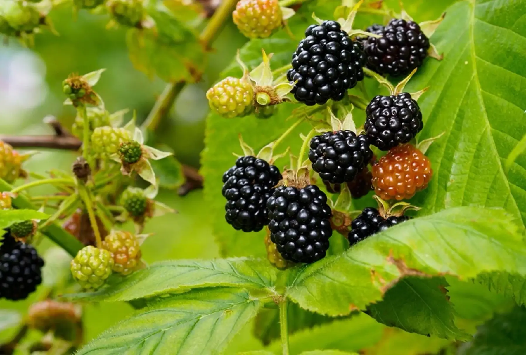 Mûre (Rubus fructicosus) sans épine 'Thornfree'