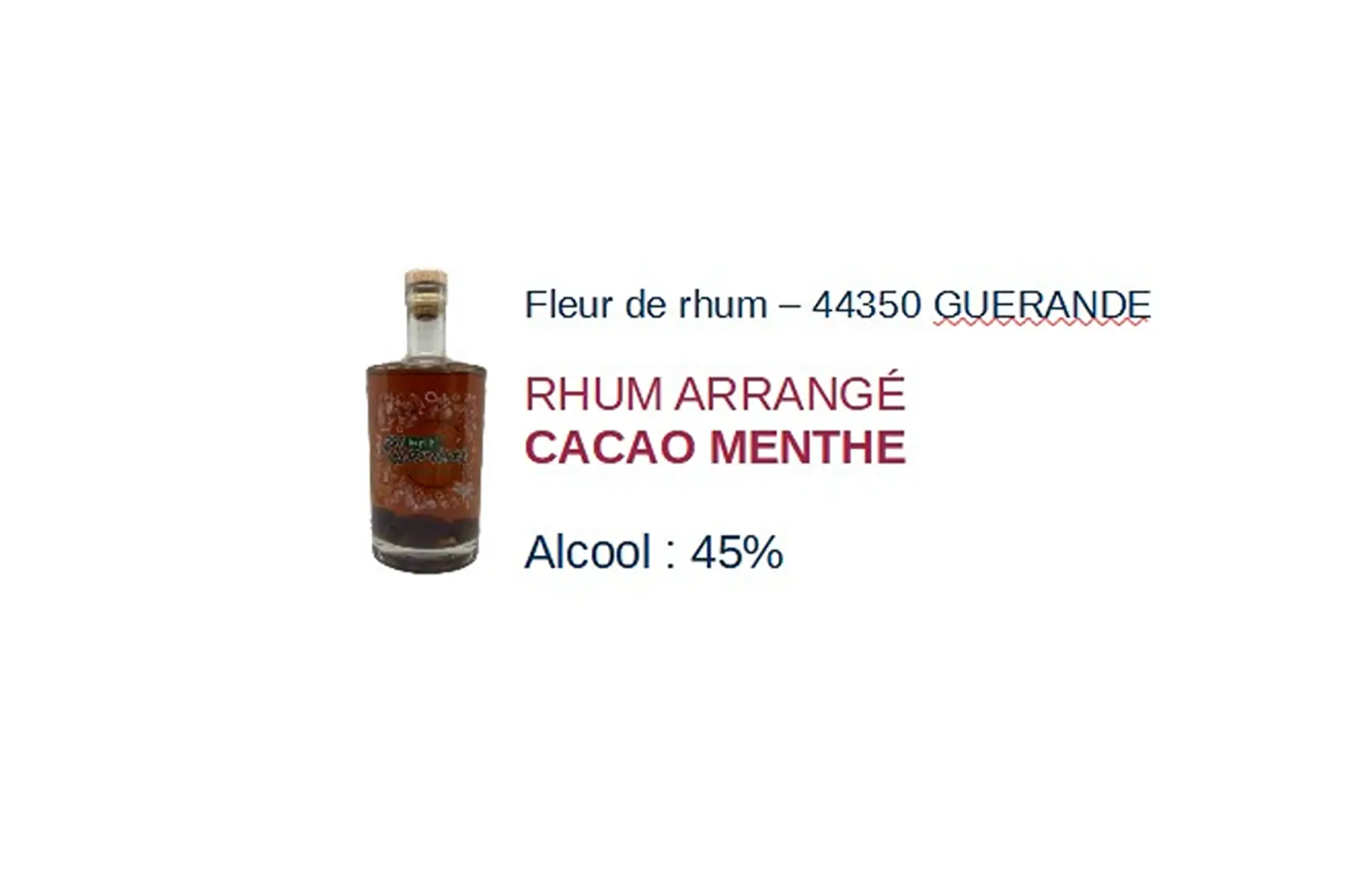 le p'tit rhumixé - cacao menthe