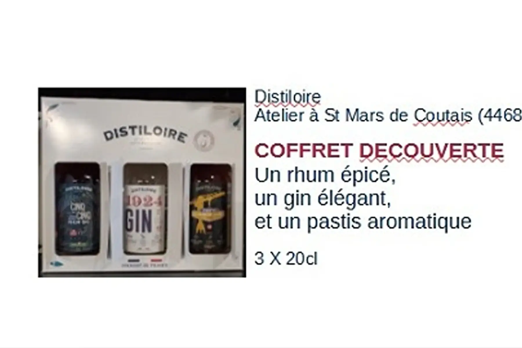 coffret cadeau - spiritueux 100% locaux