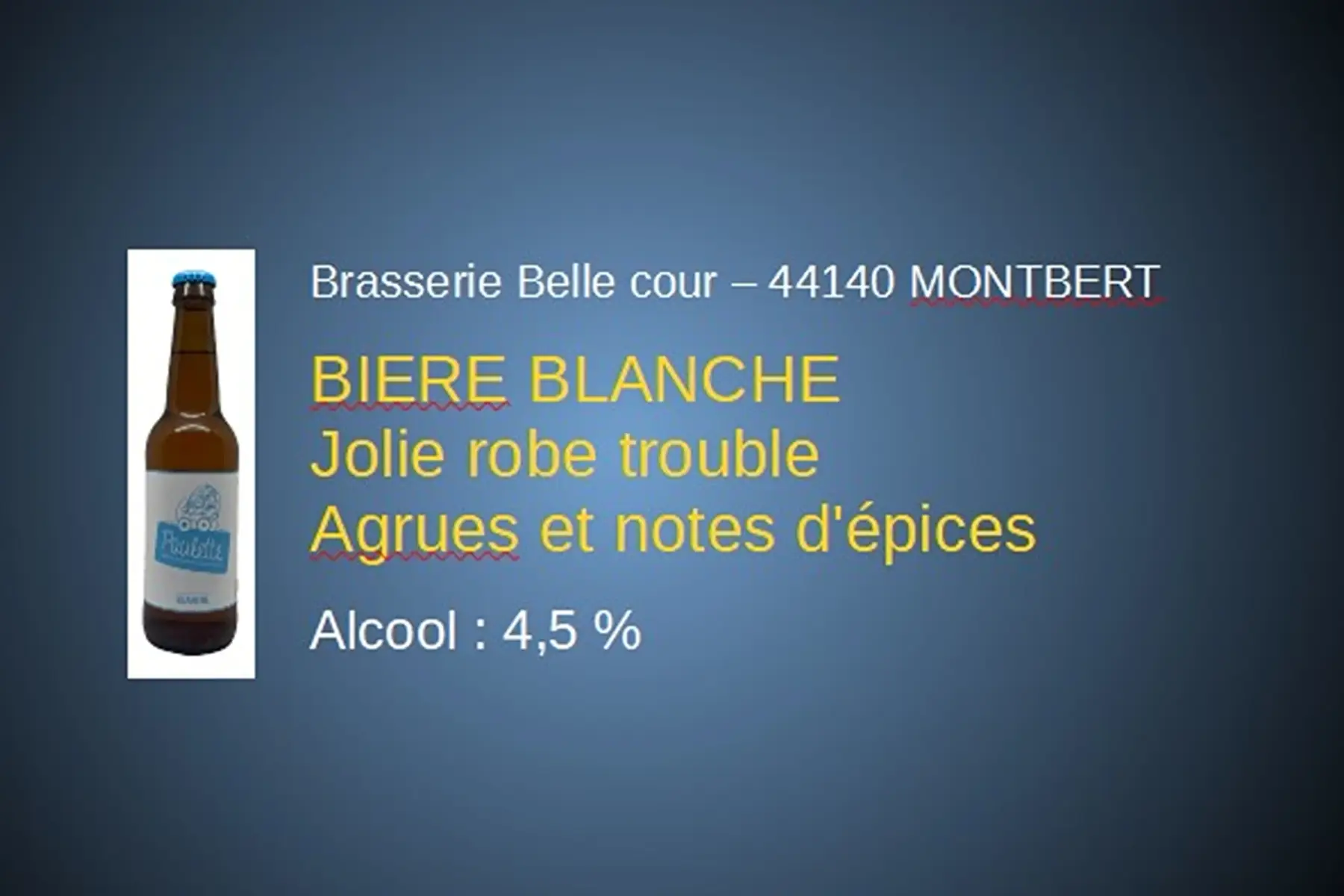 paulette blanche - 33cl