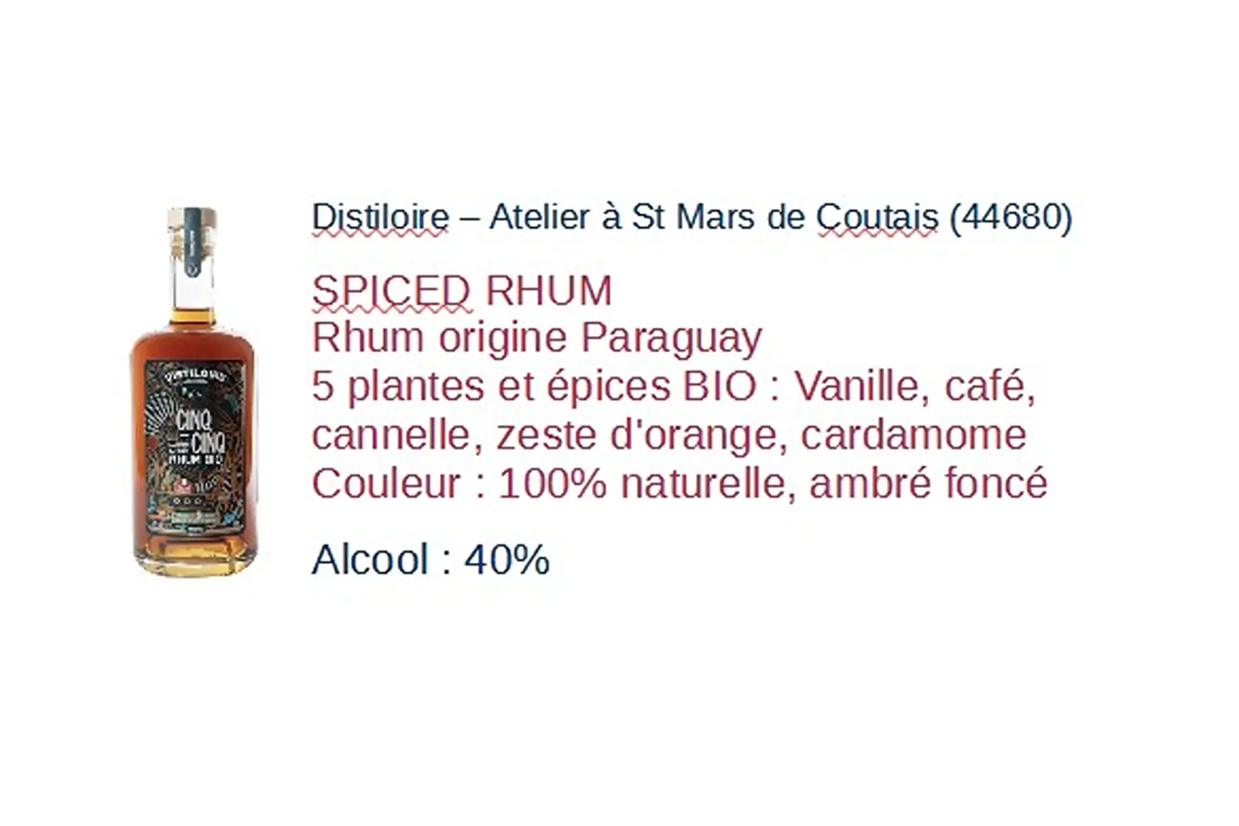 rhum - le cinq sur cinq