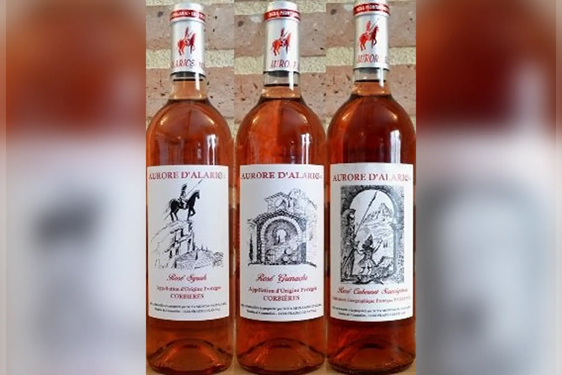 assortiment 3 rosés de garde