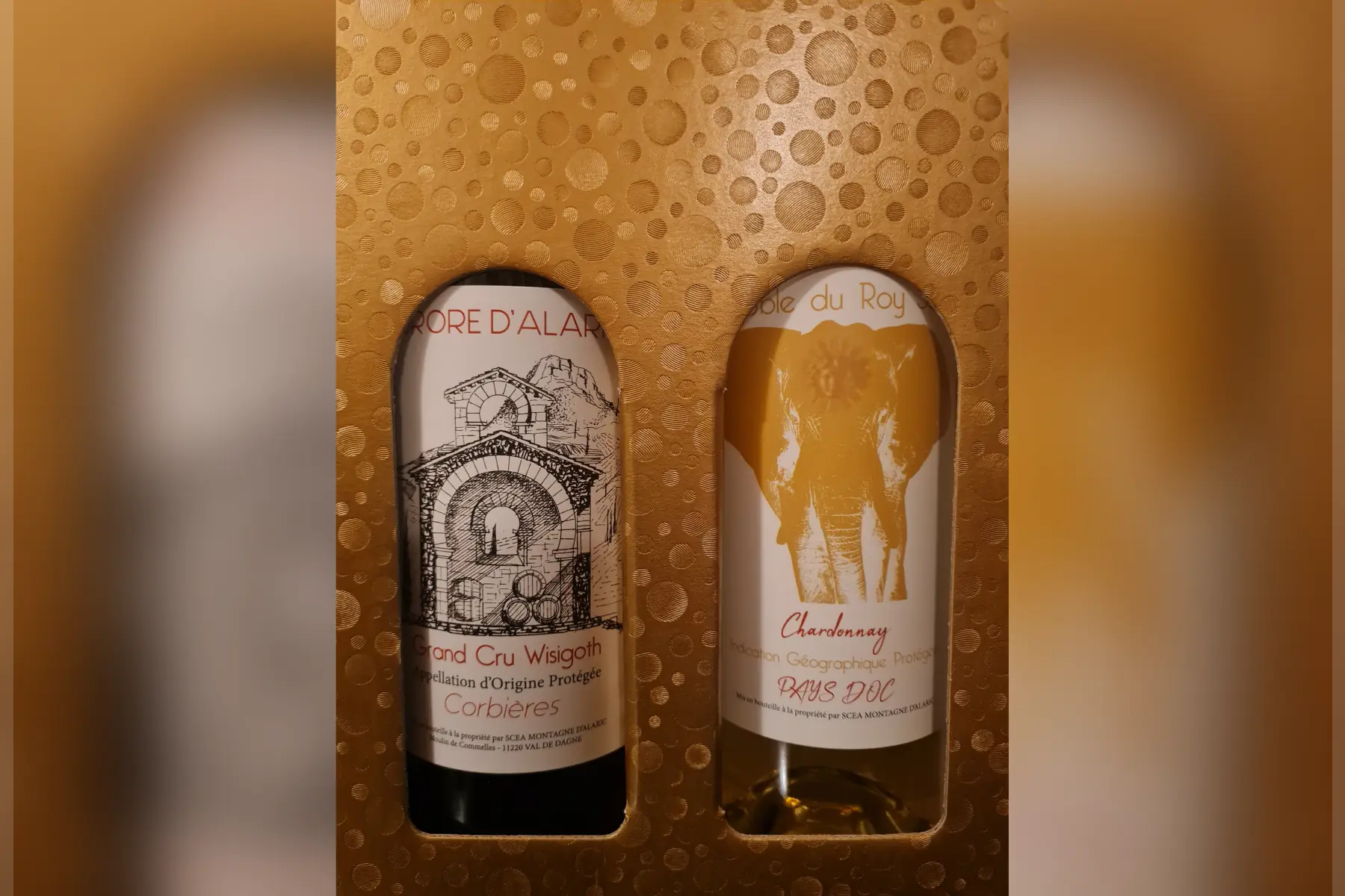 coffret cadeau rouge & blanc 2 bouteilles découverte