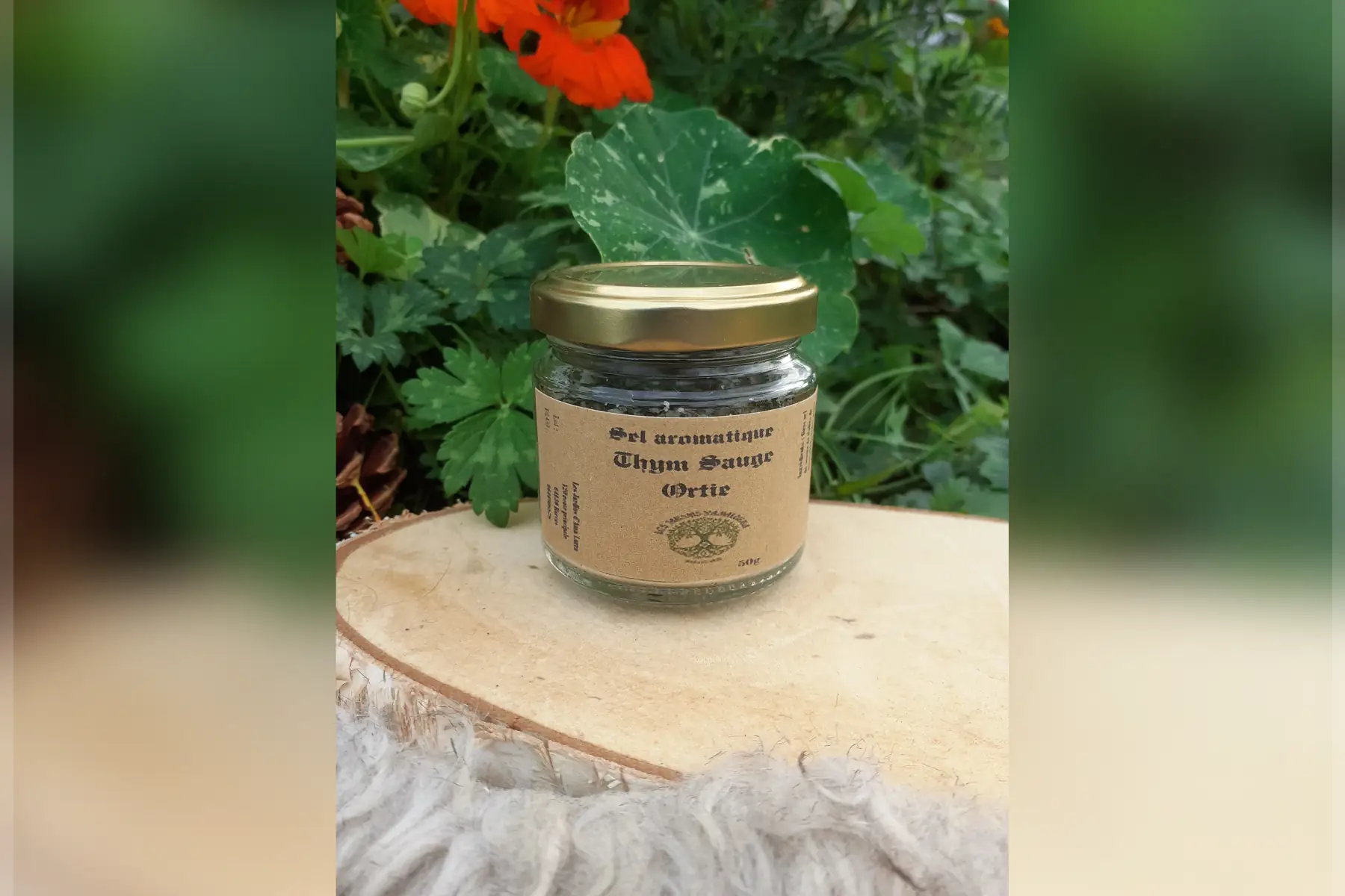 sel aromatique thym sauge ortie