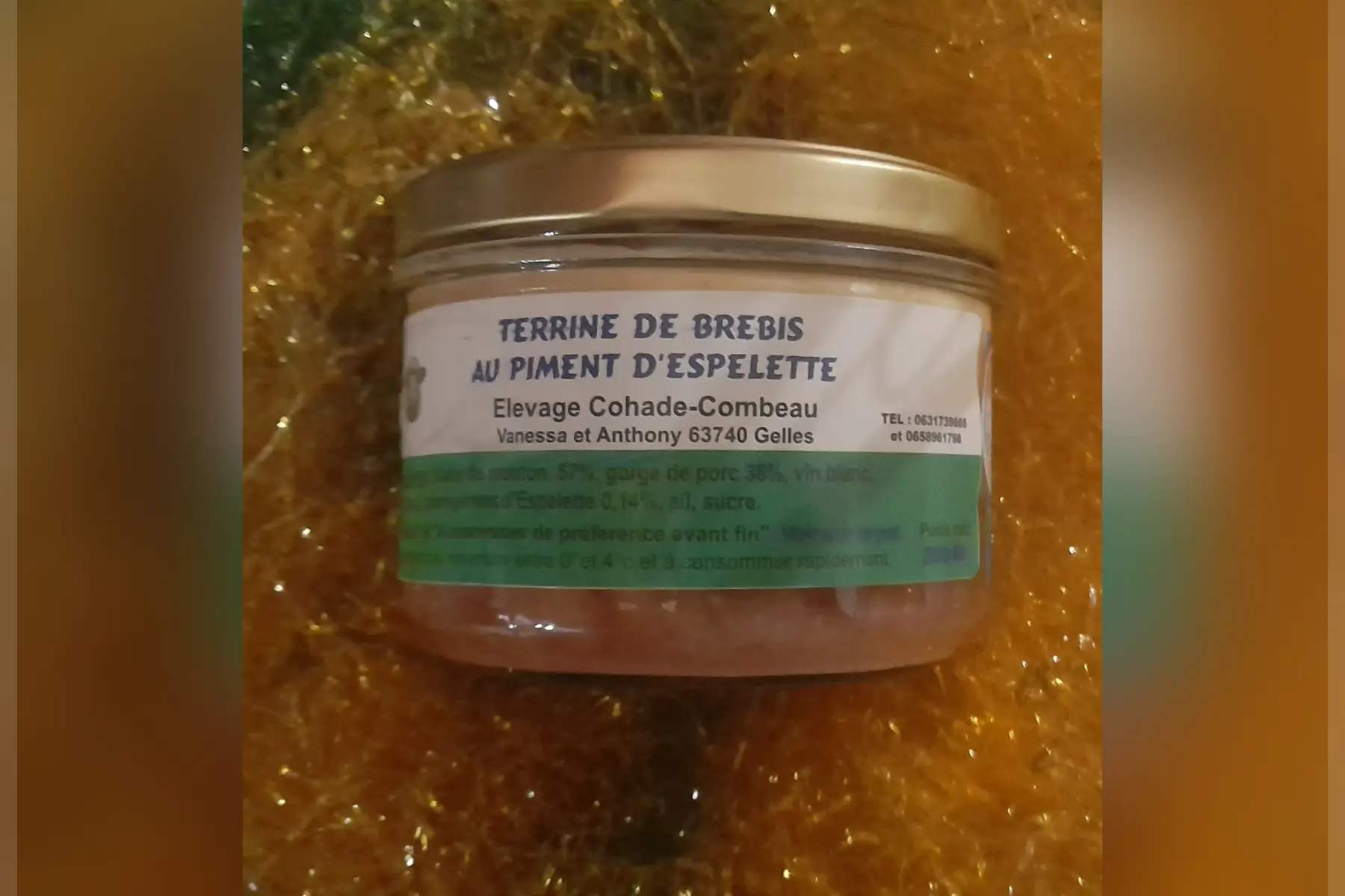terrine brebis au piment d'espelette