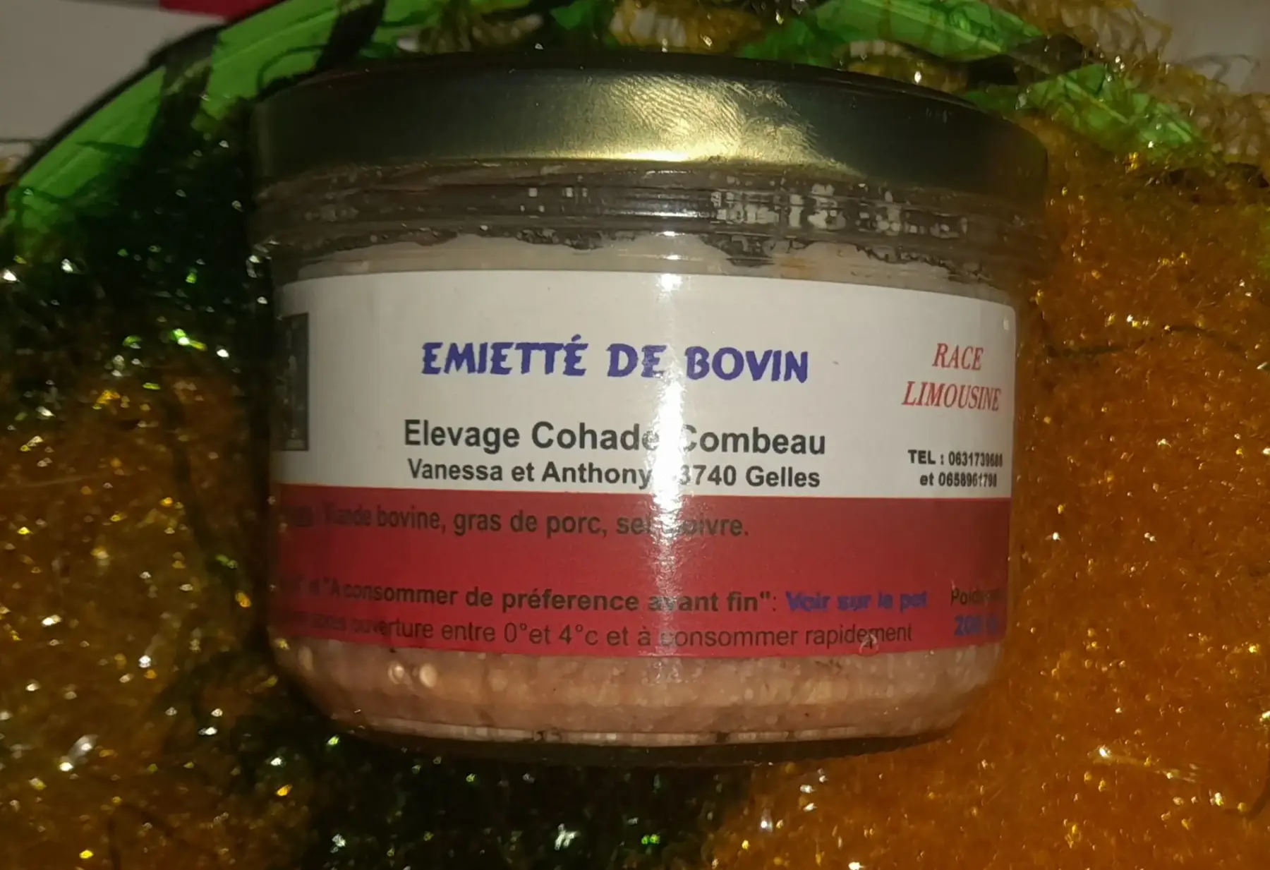 émieté de bovin (200g)