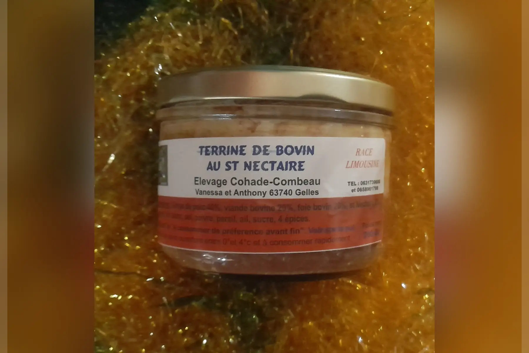 terrine de bovin au saint nectaire (200g)