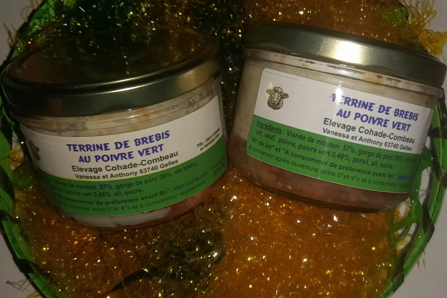 terrine de brebis au poivre vert (200g)