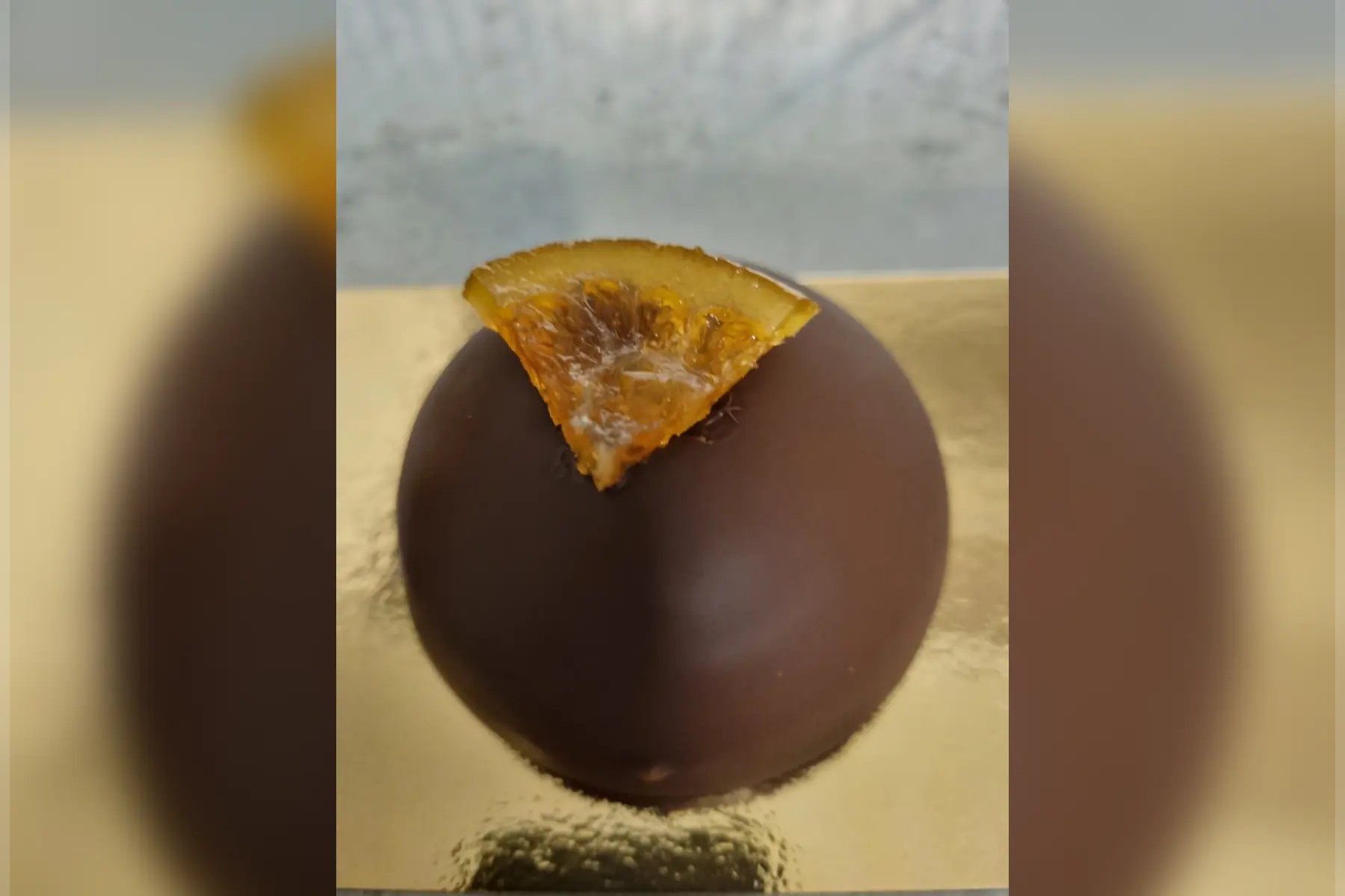 Dôme individuel Cognac/Raisins et mandarine