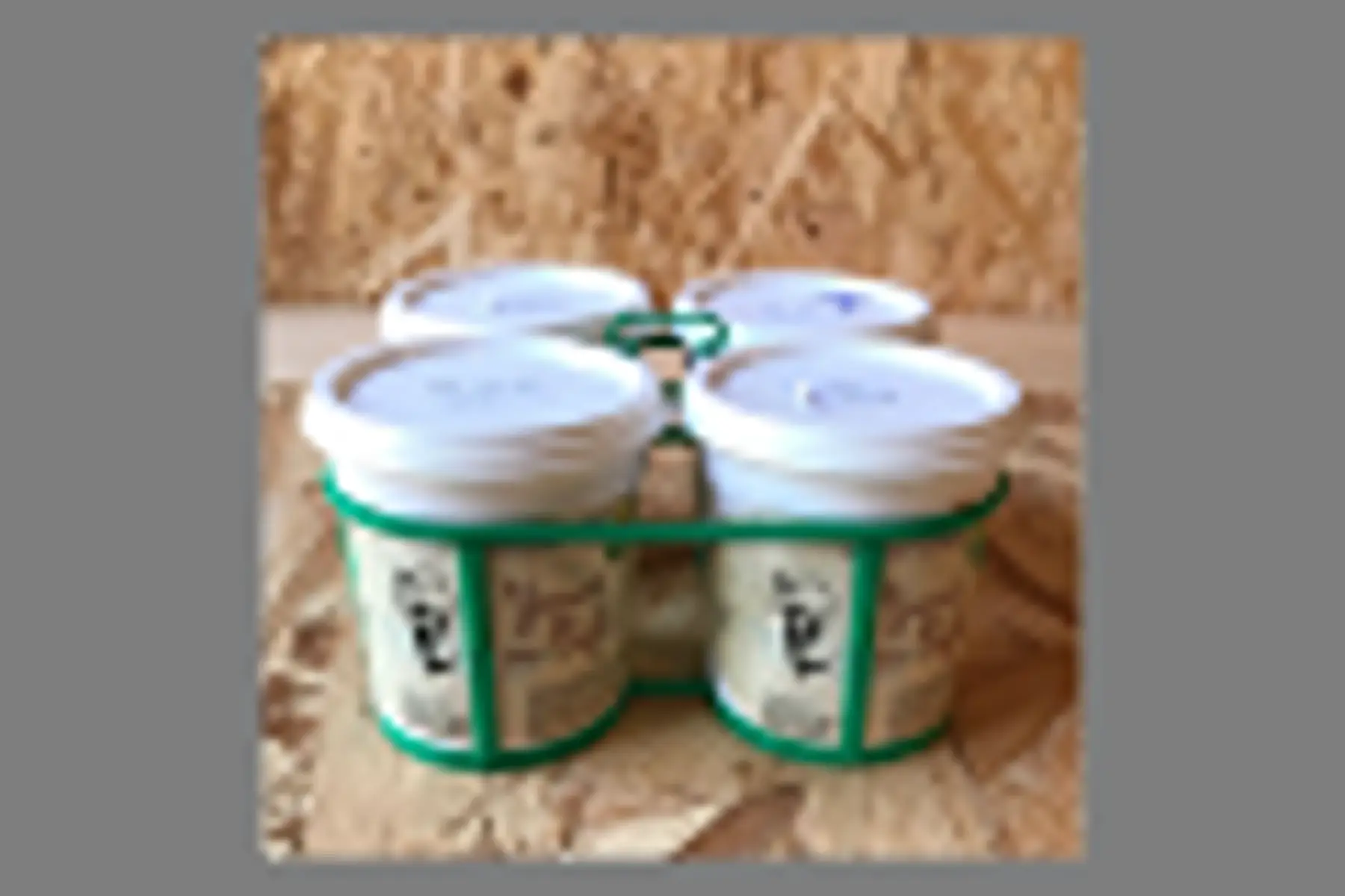 lot de 4 yaourts bio aromatisés au café