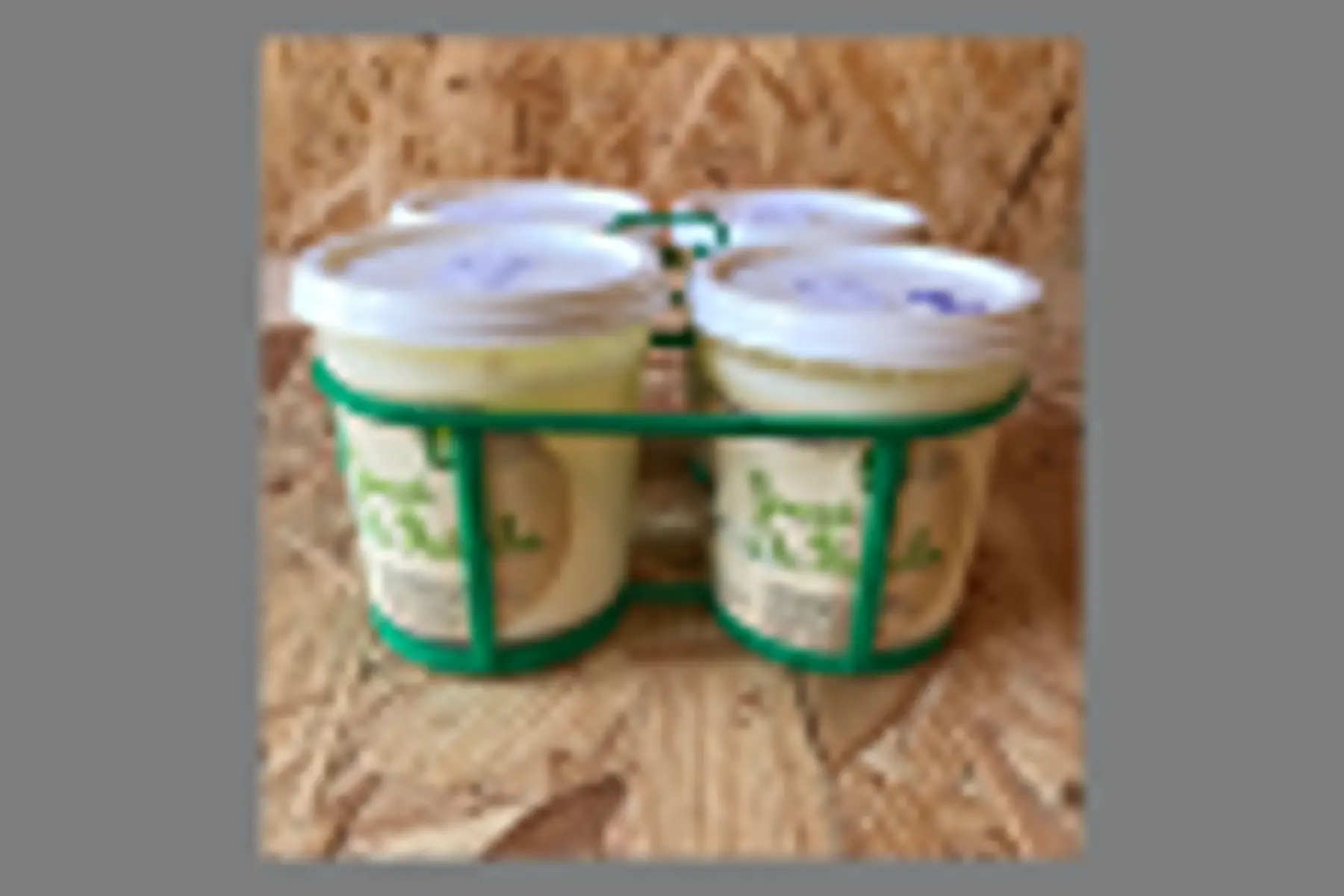 lot de 4 yaourts bio aromatisés à la pistache