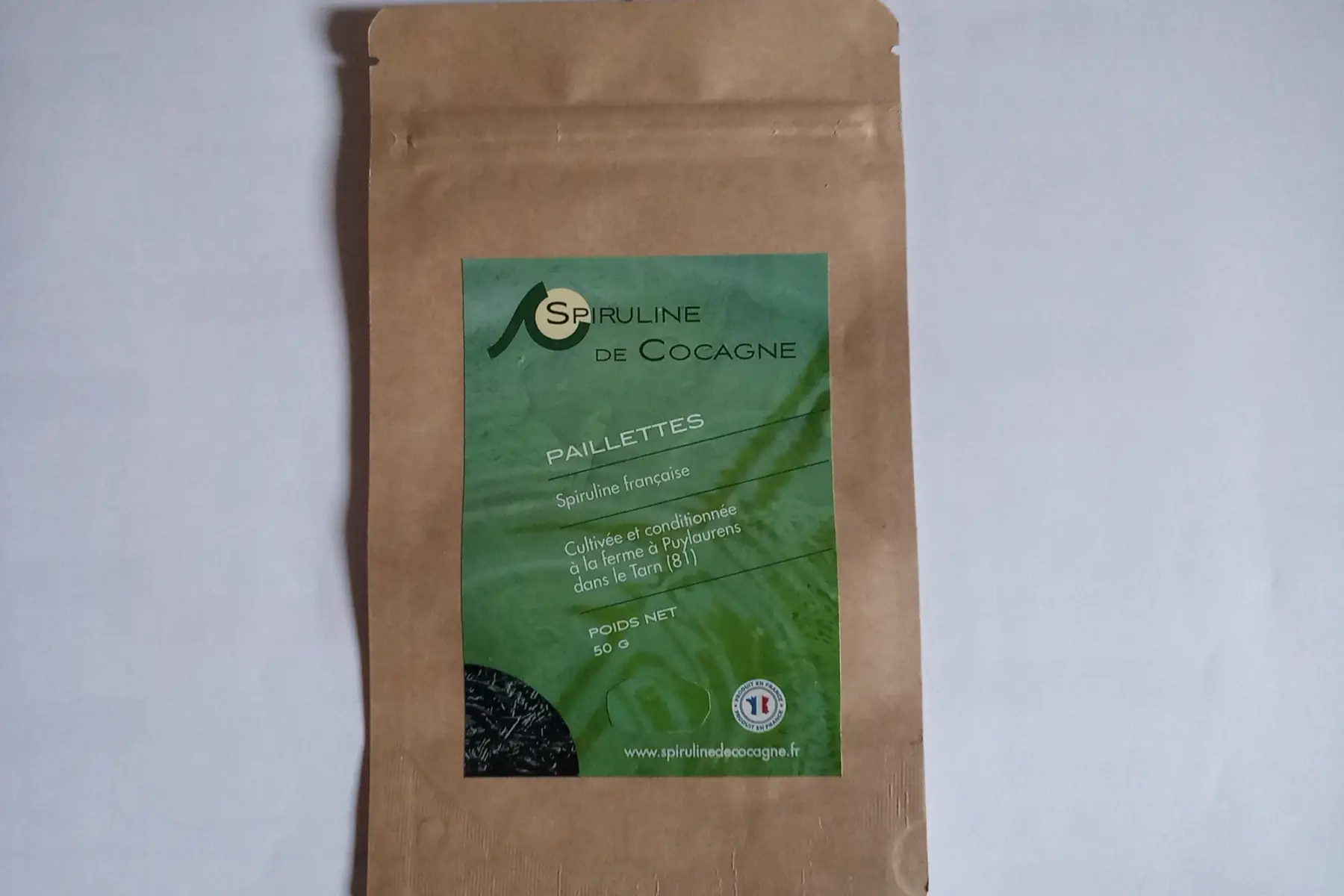 spiruline en paillettes 50g
