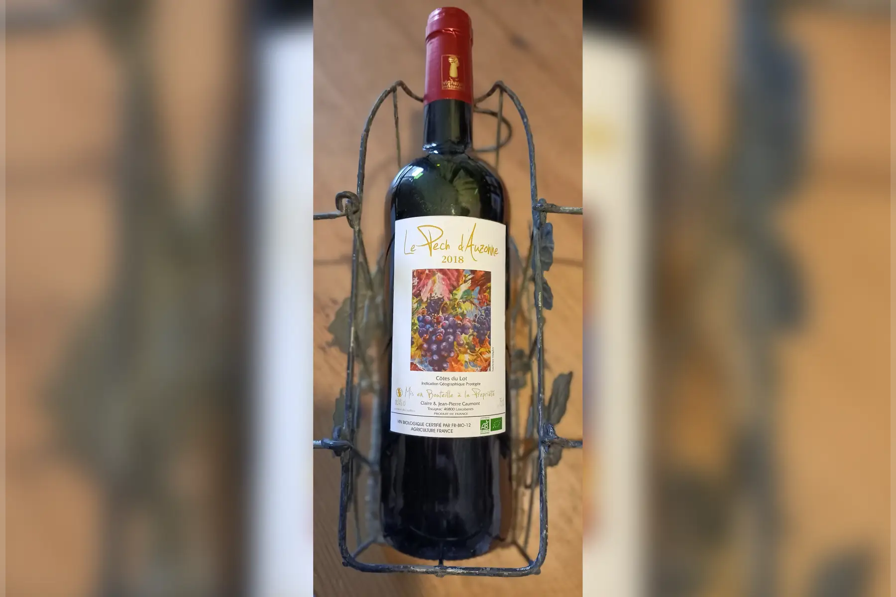 vin rouge 2018 cabernet franc/merlot