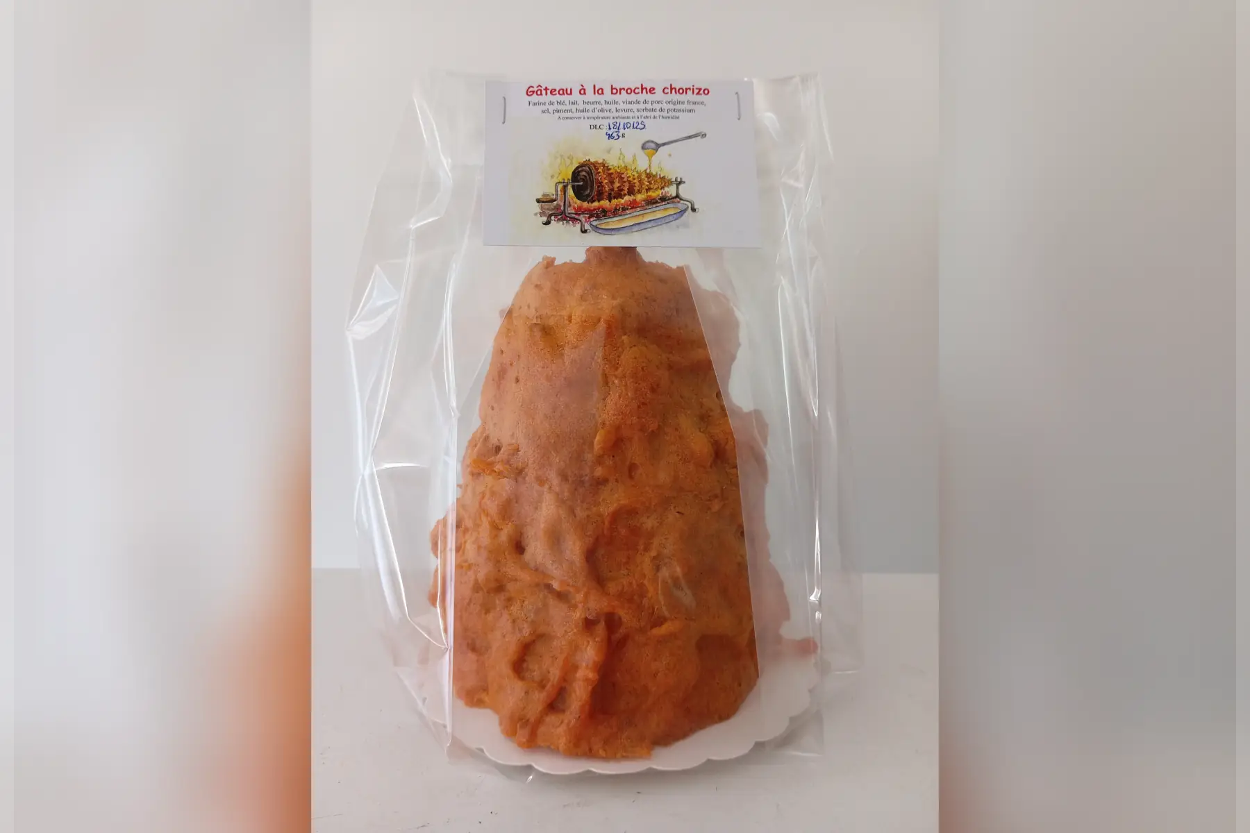 gâteau à la broche au chorizo