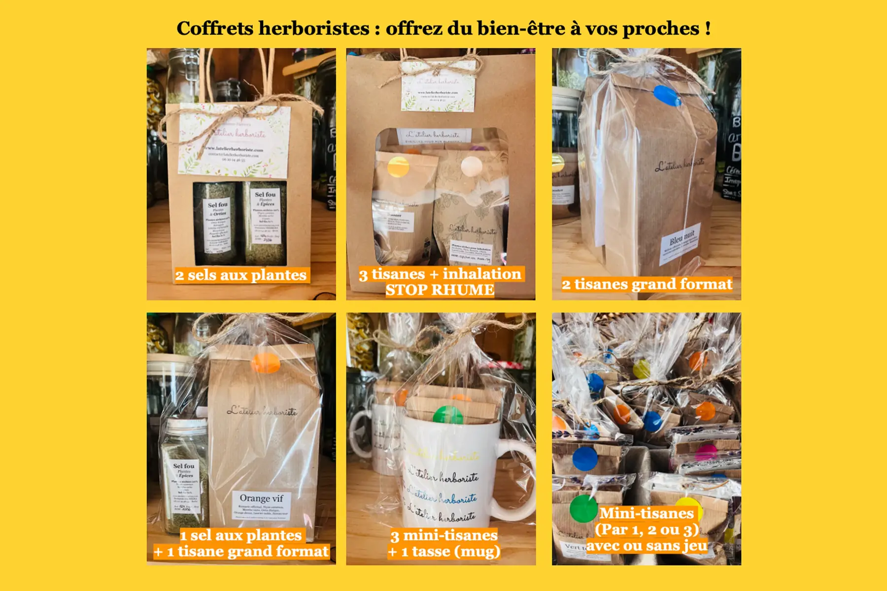 Coffrets cadeaux herboristes