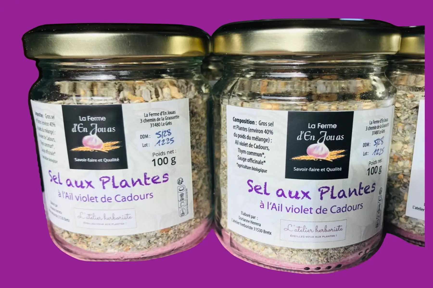 Gros sel aux plantes CUISINE