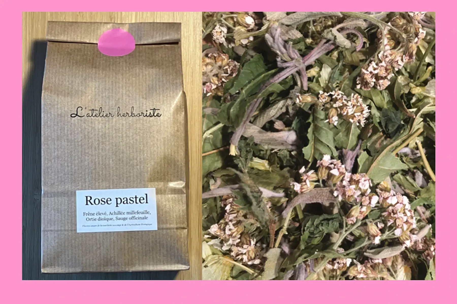 tisane rose pastel : femmes - confort féminin