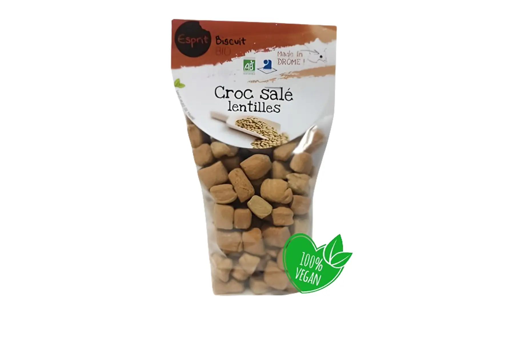 croc salé lentilles bio - 150gr