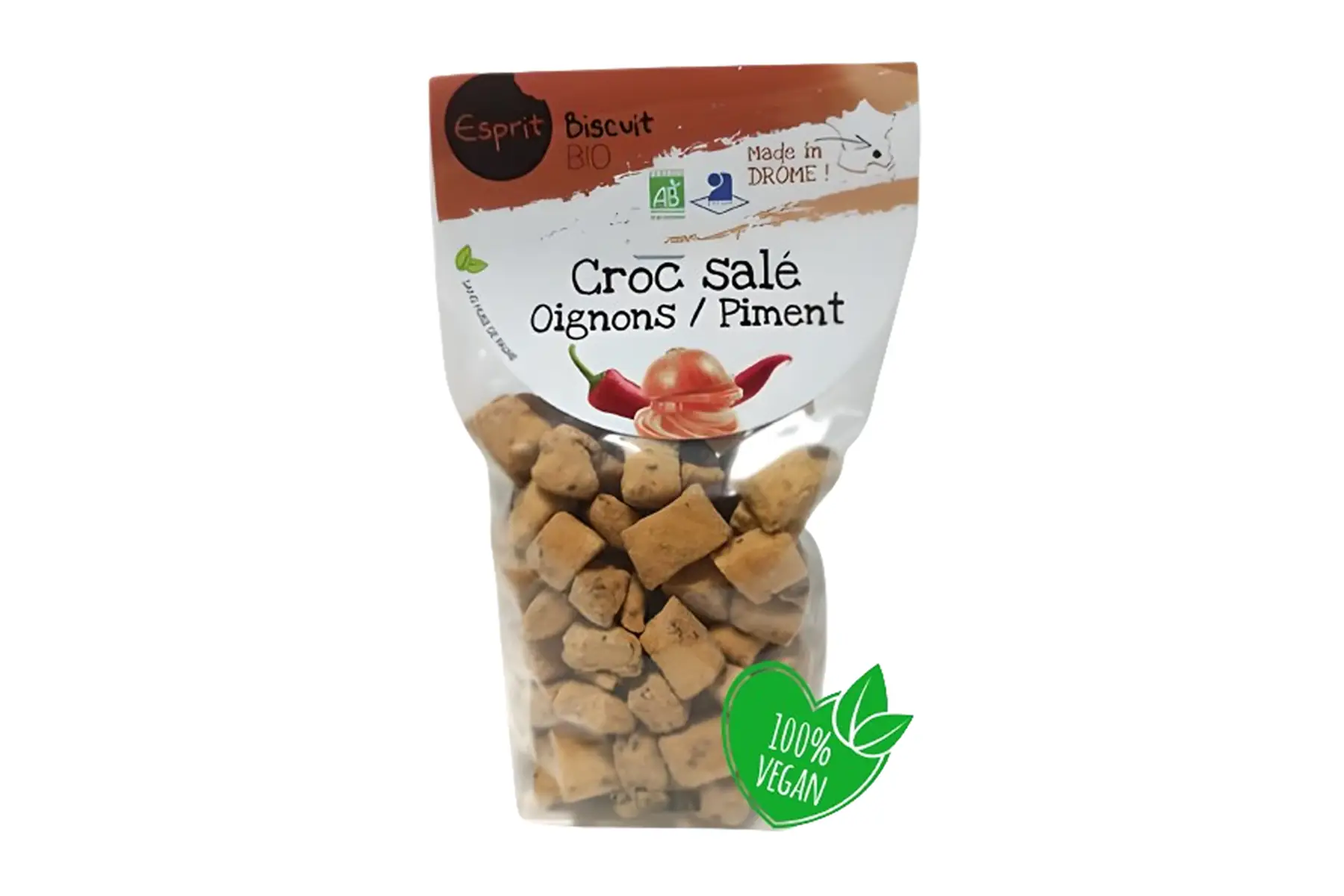 croc salé oignon piment bio - 150gr