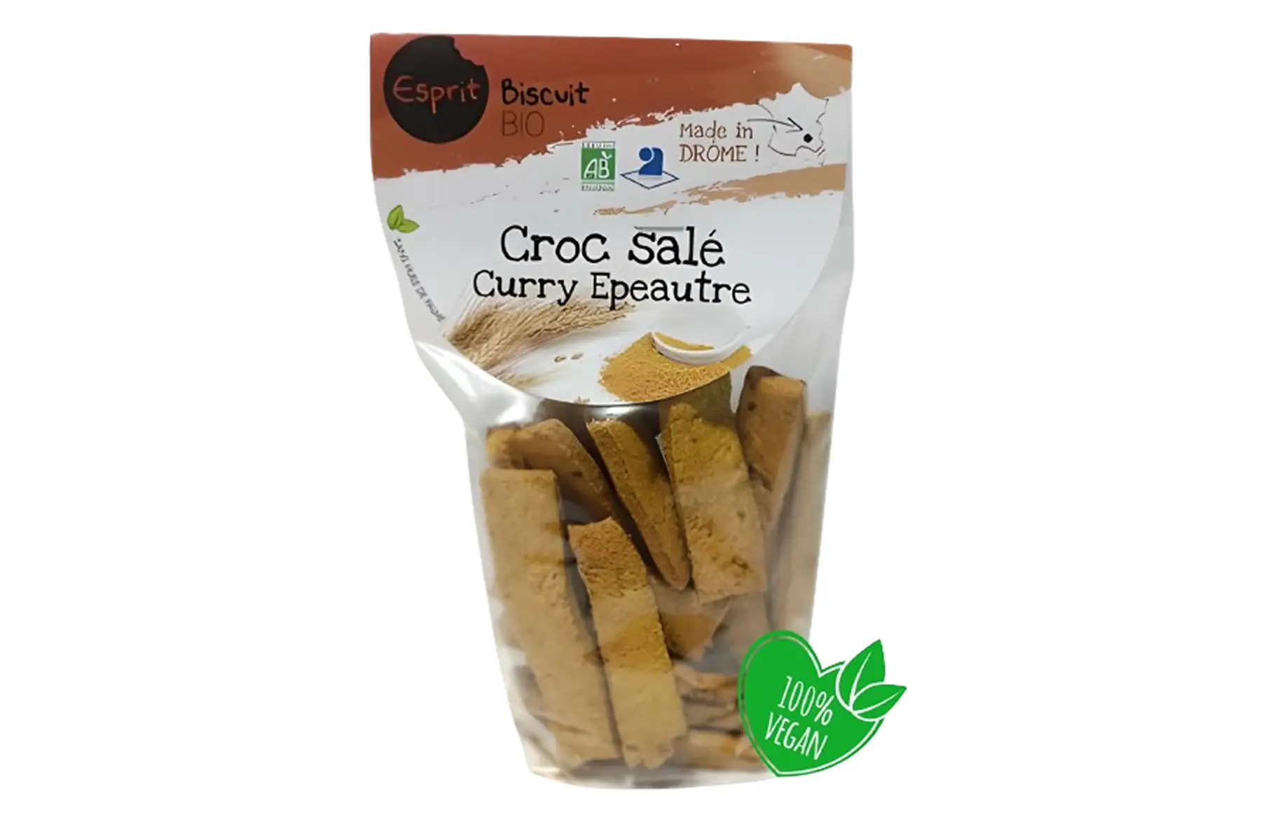 croc salé curry epeautre bio - 150gr