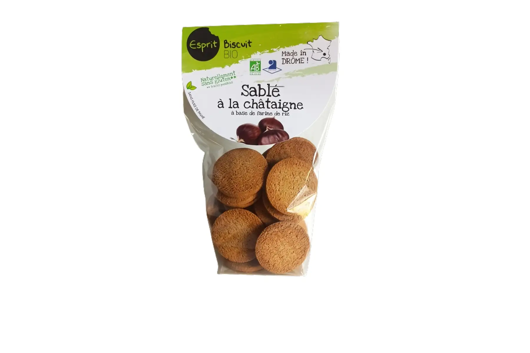 sablé à la châtaigne bio - 150gr