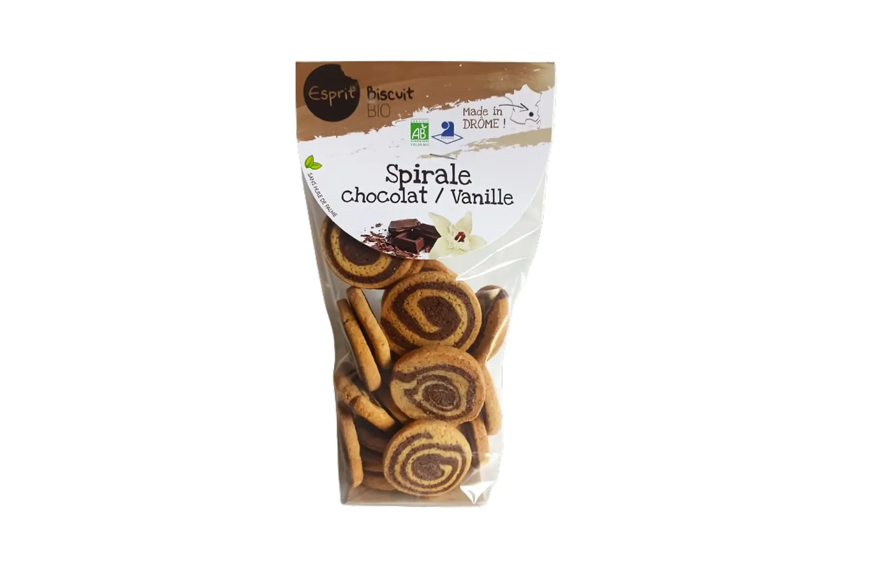 spirale chocolat-vanille bio - 150gr