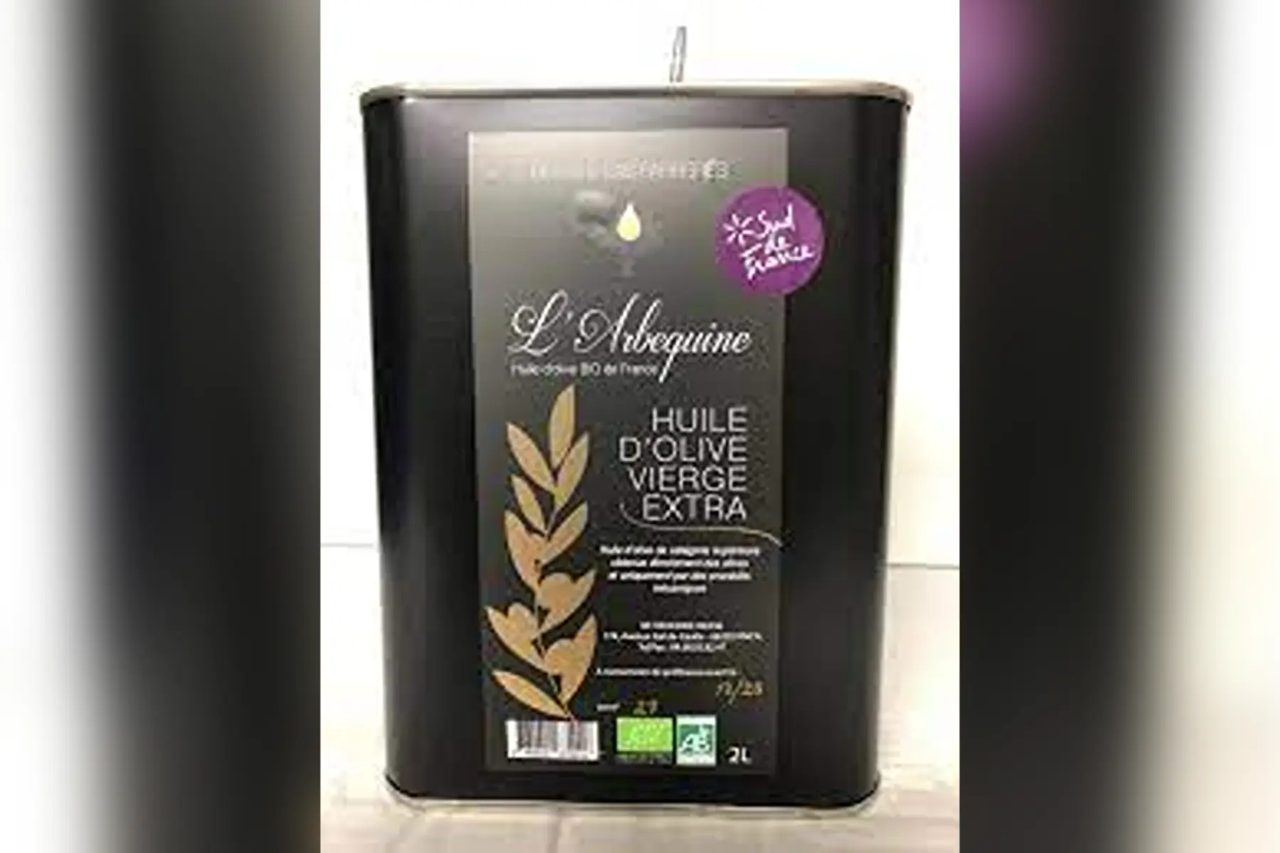 huile d'olive bio 5 l du domaine las farreres (pyrénées orientales)