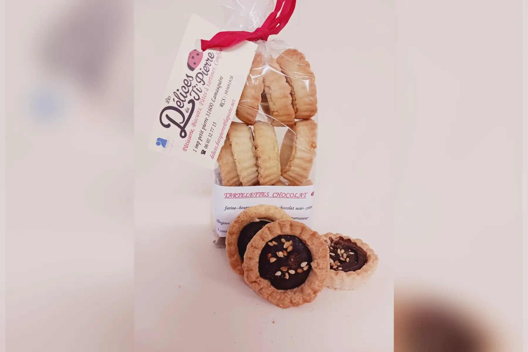 tartelettes au chocolat (NE PEUT PAS ETRE ENVOYE PAR COLIS)