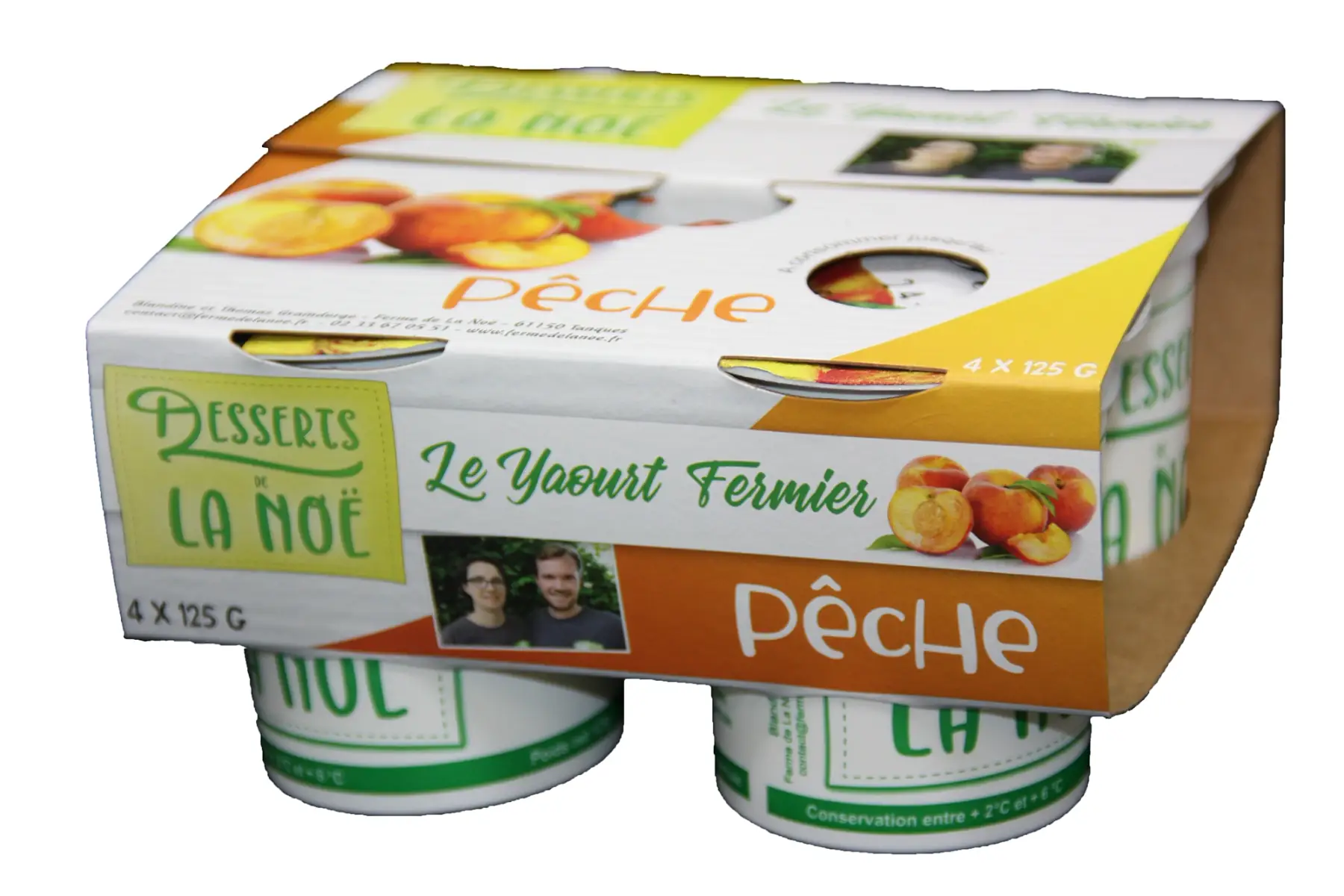 Yaourt aromatisé Pêche