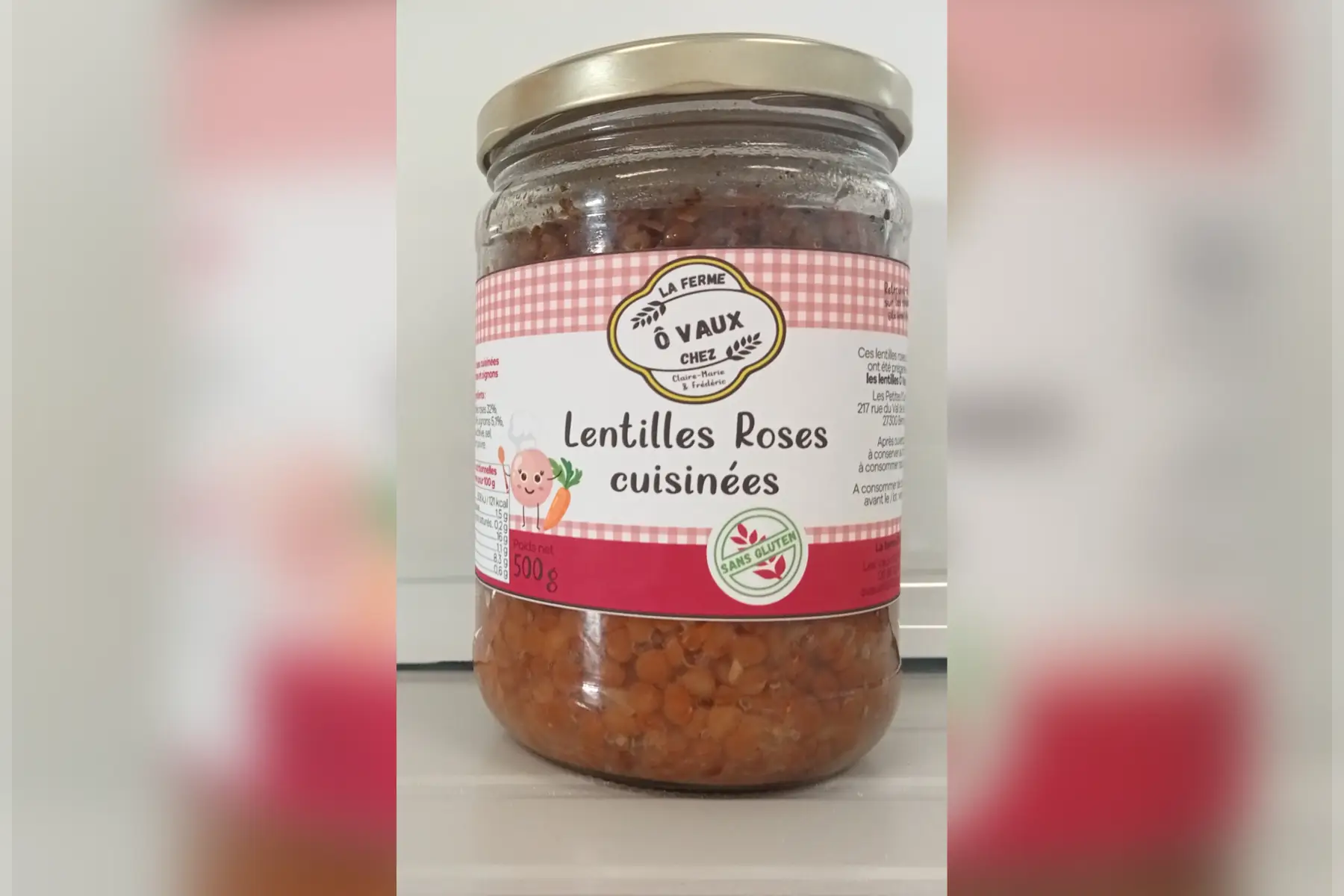 Lentilles Roses Cuisinées