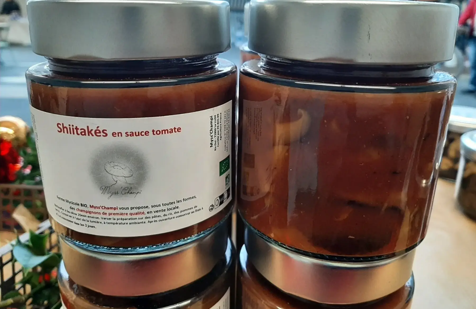 Shiitakés en sauce tomate