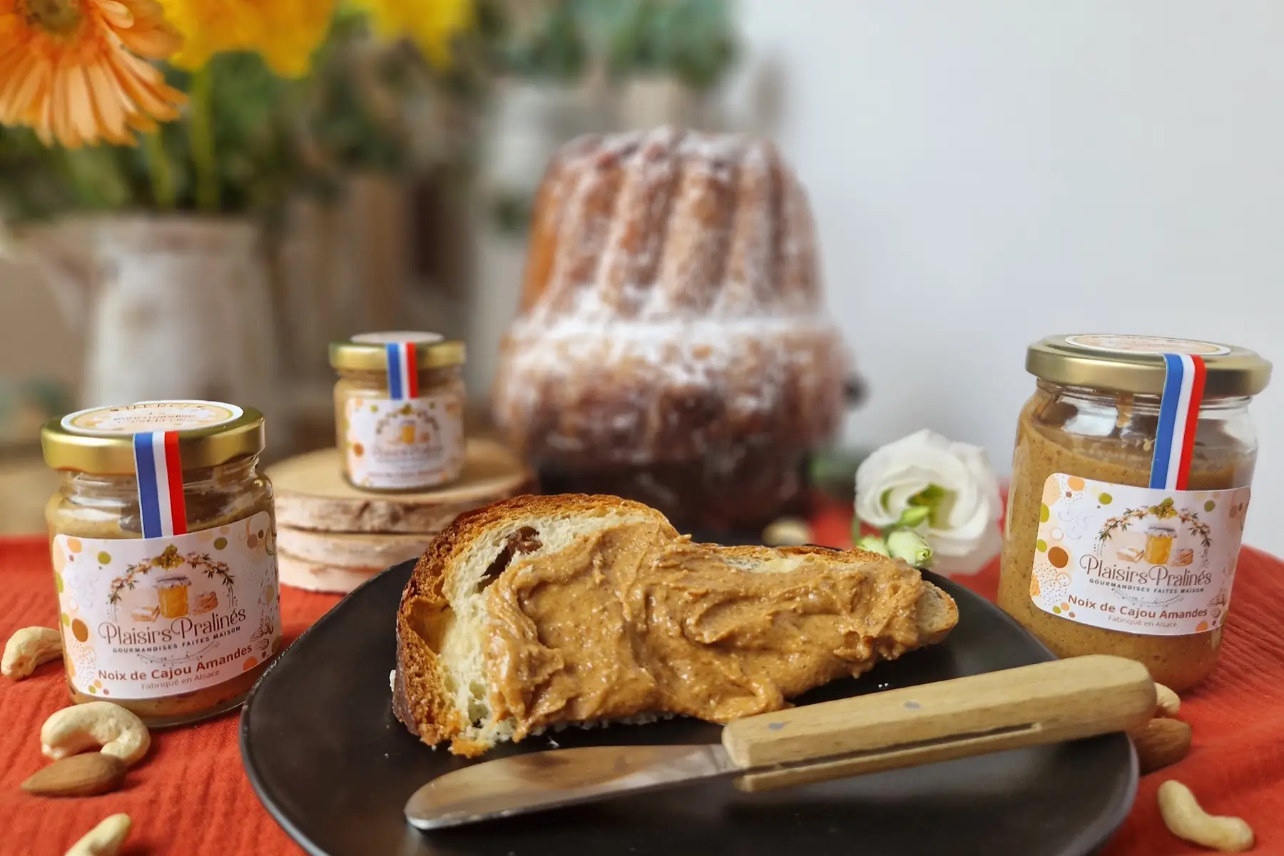 praliné noix de cajou amandes