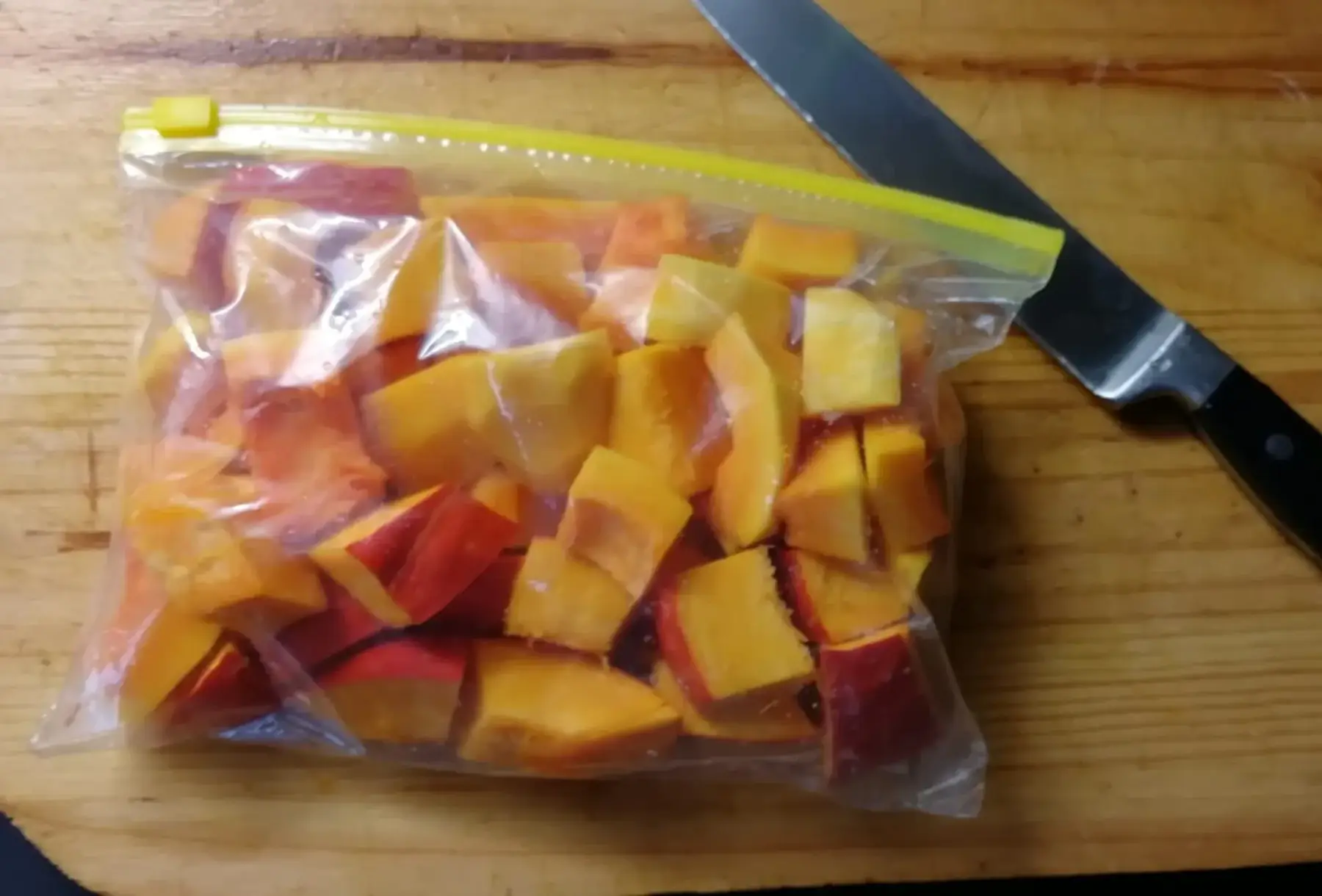 Courge mélange cubes