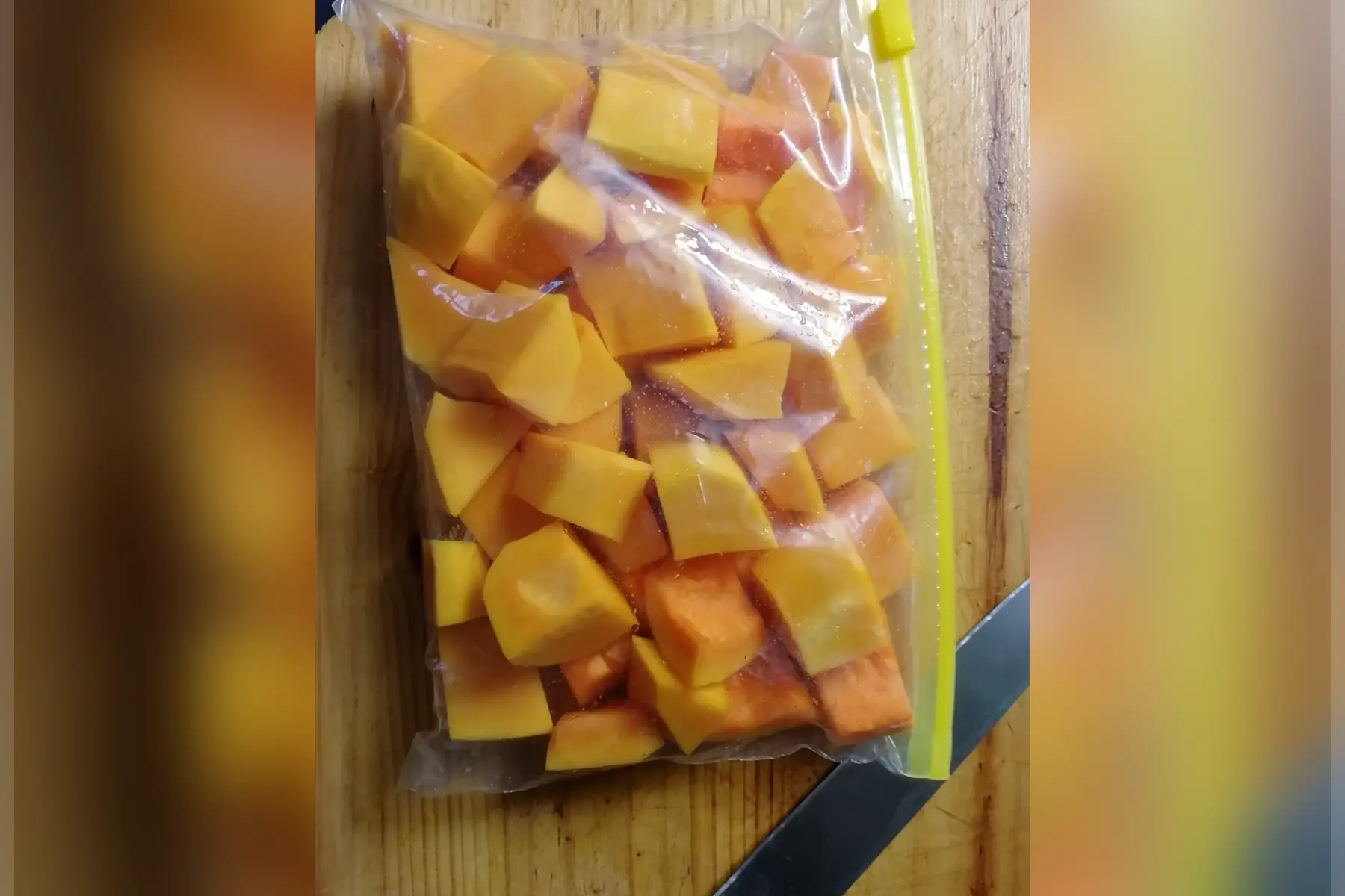 courge butternut cubes